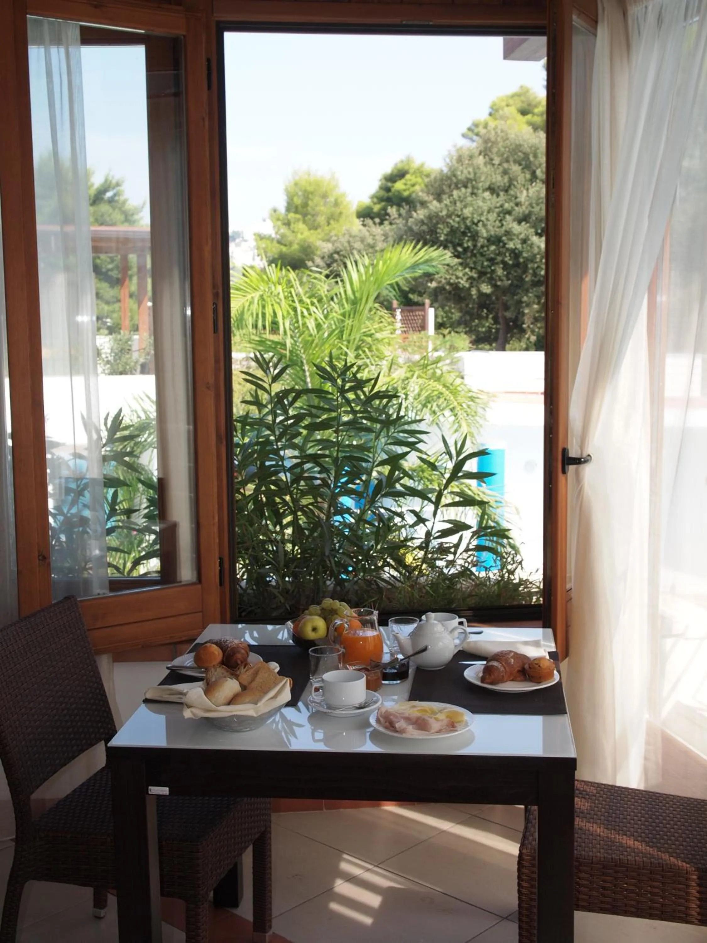 Italian breakfast in Hotel Club Village Maritalia