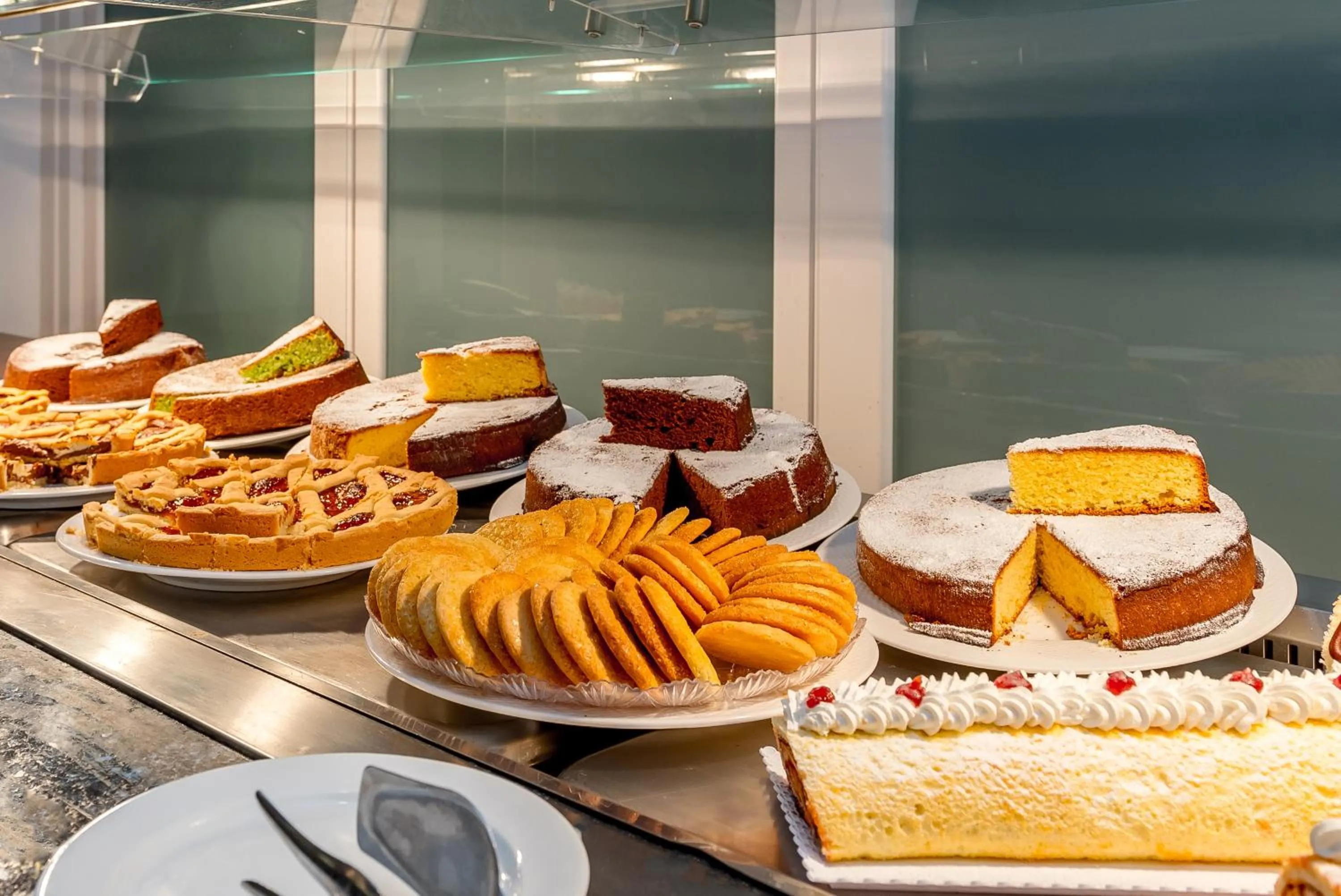 Buffet breakfast in Hotel Club Village Maritalia