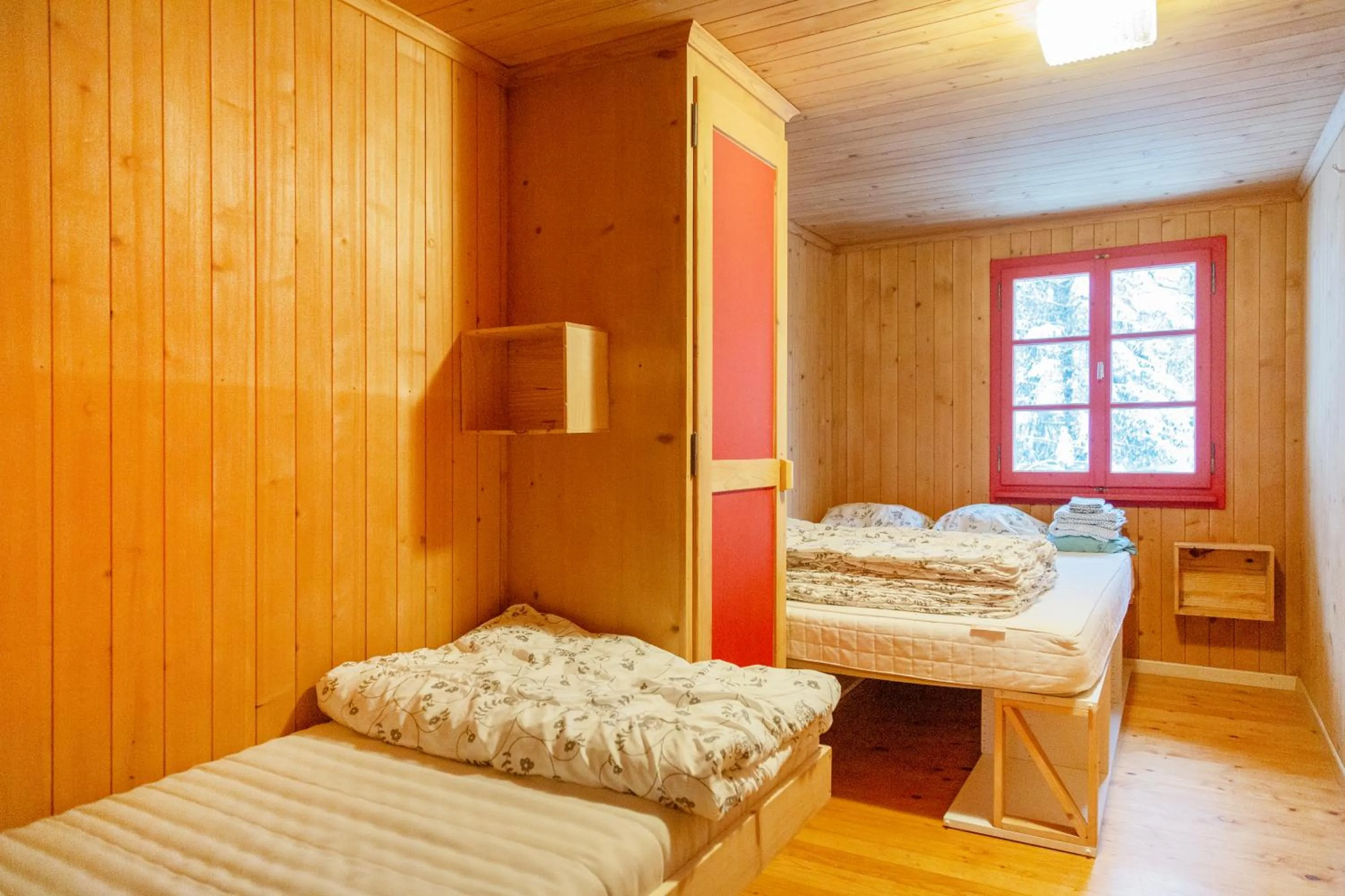 Bed in Kunst- und Naturfreundehaus Brünig