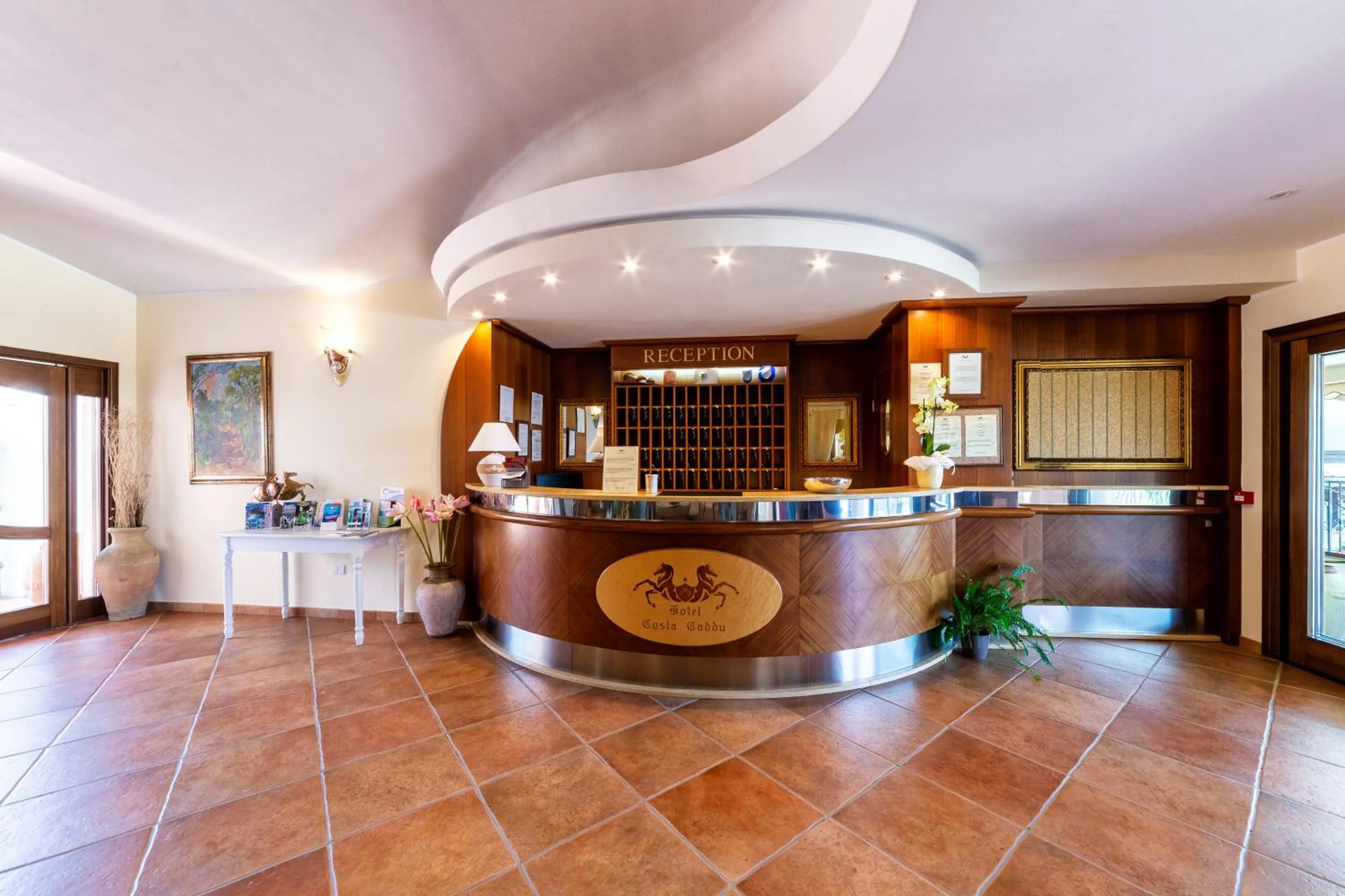 Lobby or reception in Hotel Costa Caddu