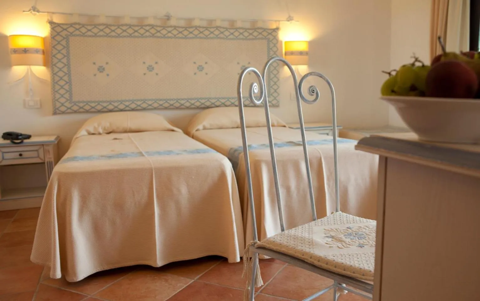 Bed in Hotel Costa Caddu