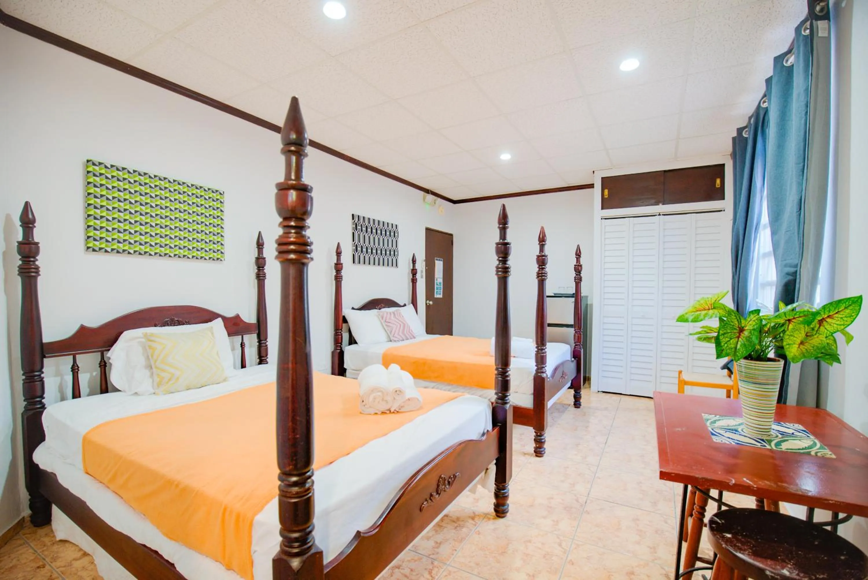 Bed in Wild Flowers Rooms