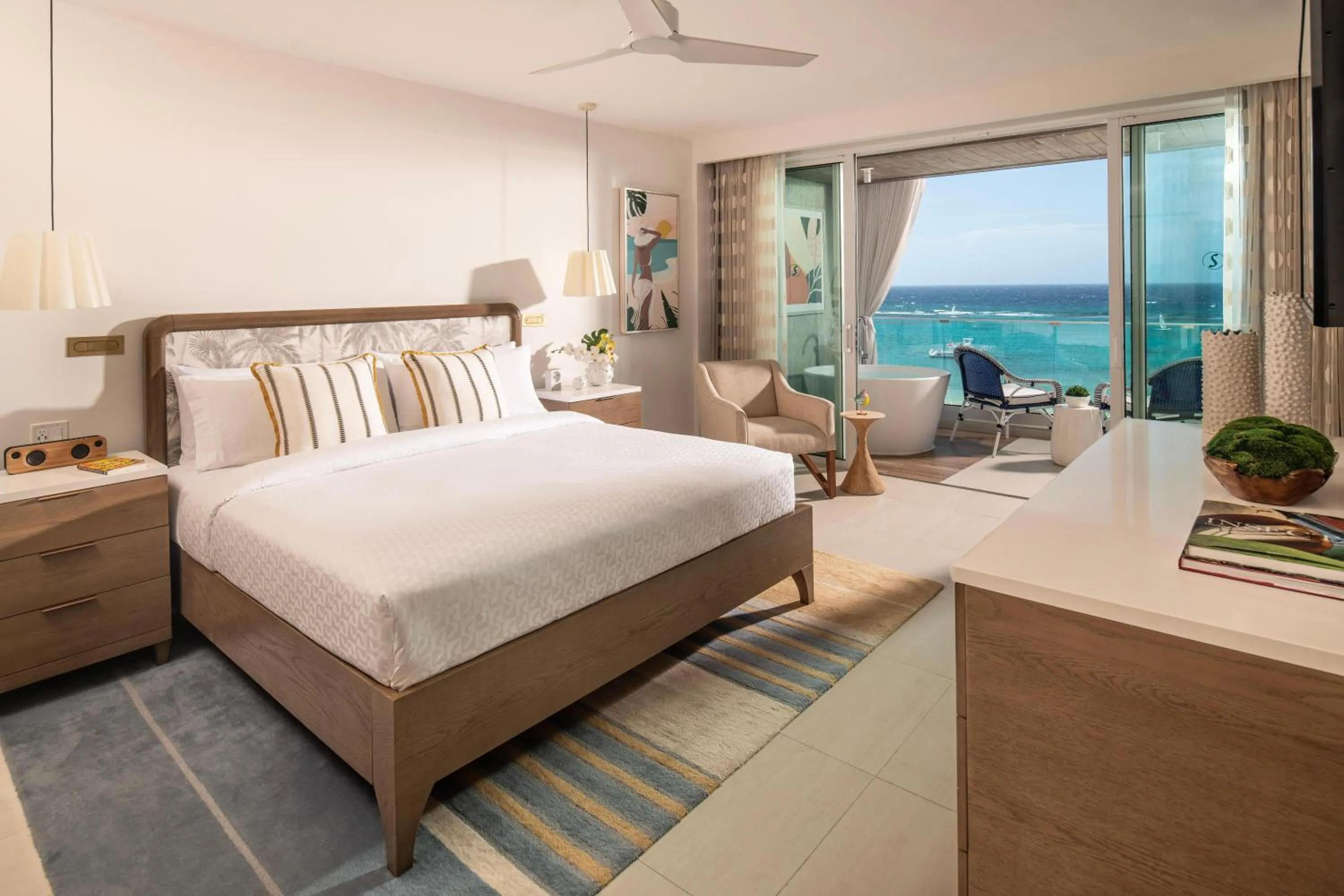 Photo of the whole room, Bed in Sandals Dunns River All Inclusive Couples Only