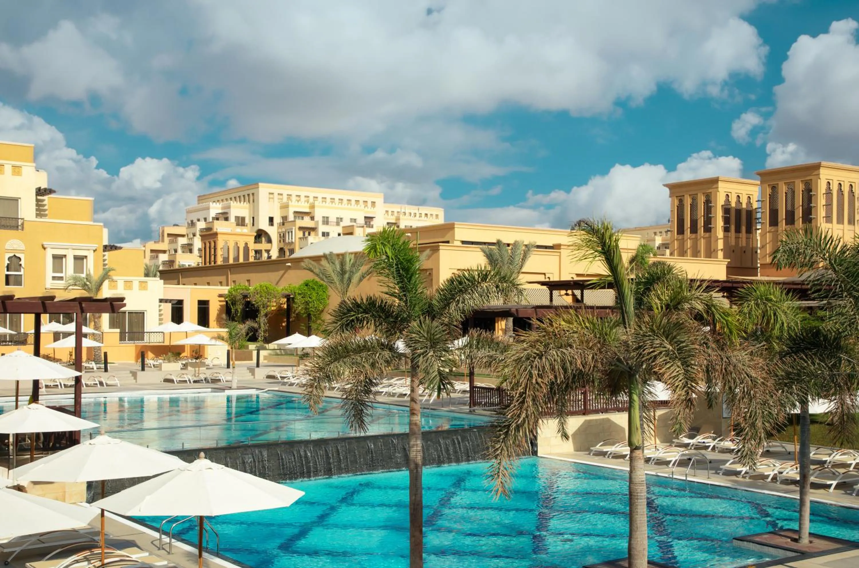 Pool view in Rixos Bab Al Bahr - Ultra All Inclusive