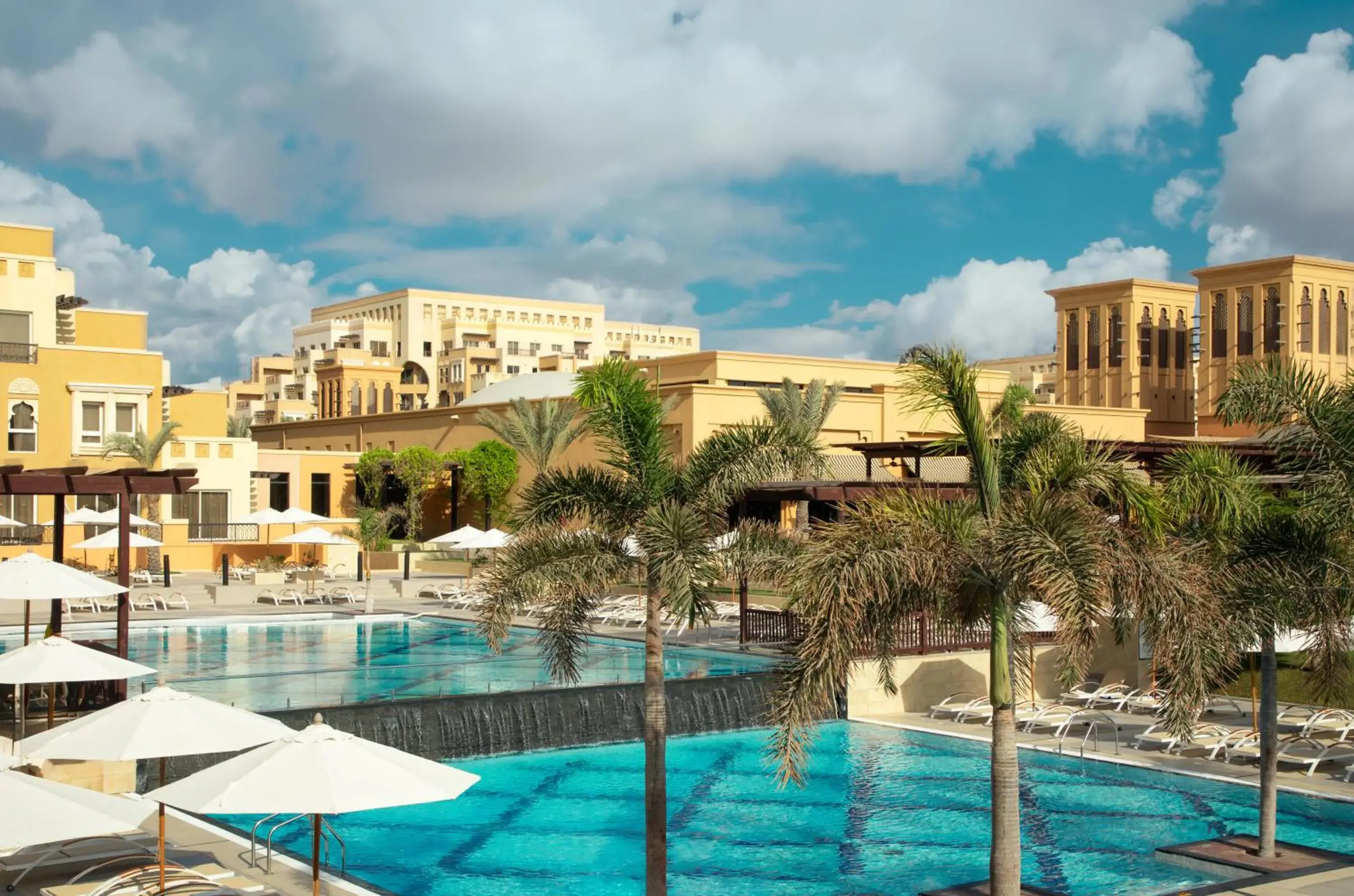 Pool view in Rixos Bab Al Bahr - Ultra All Inclusive Pool view in Rixos Bab Al Bahr - Ultra All Inclusive