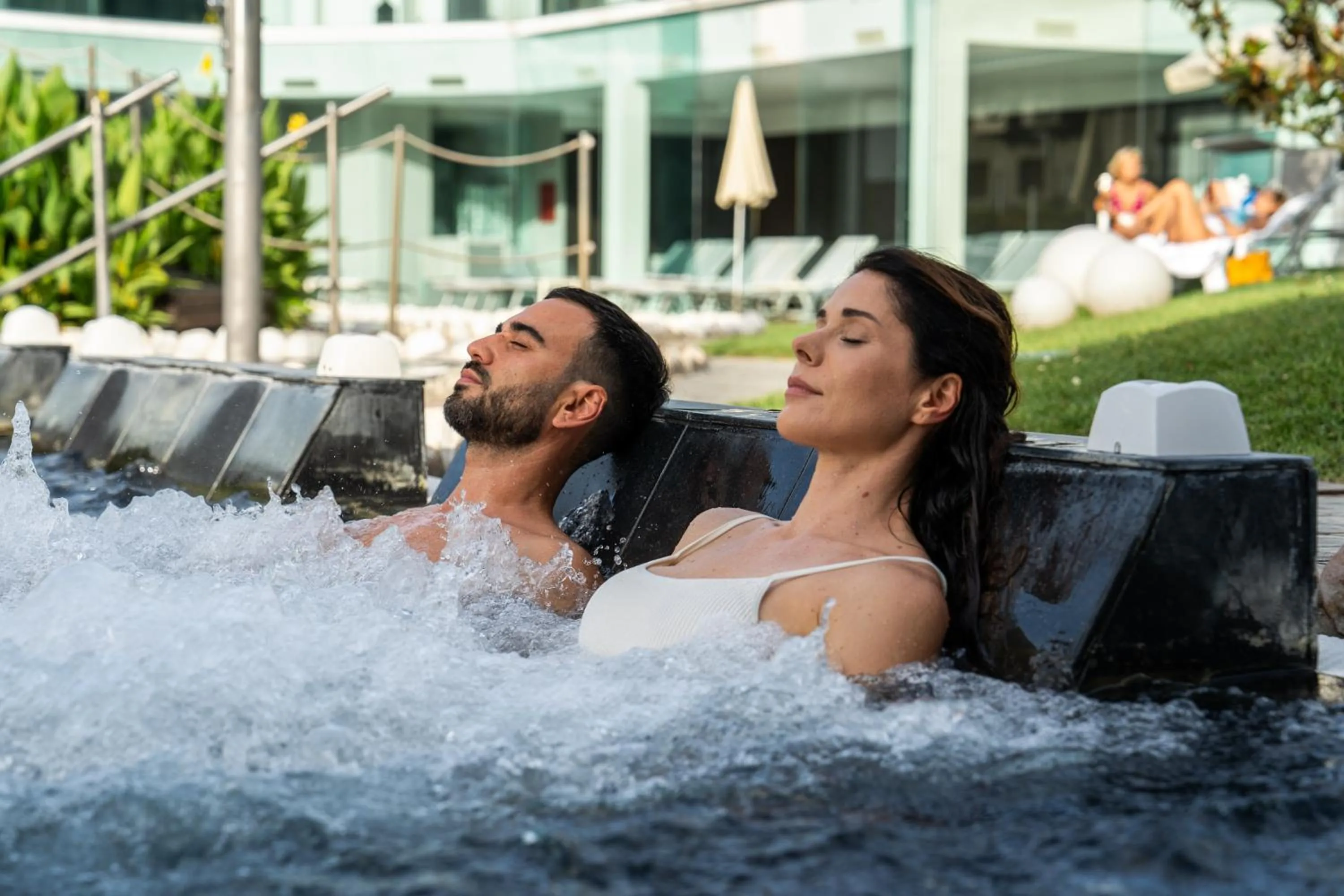 Swimming pool in Plaza Hotel Abano Terme