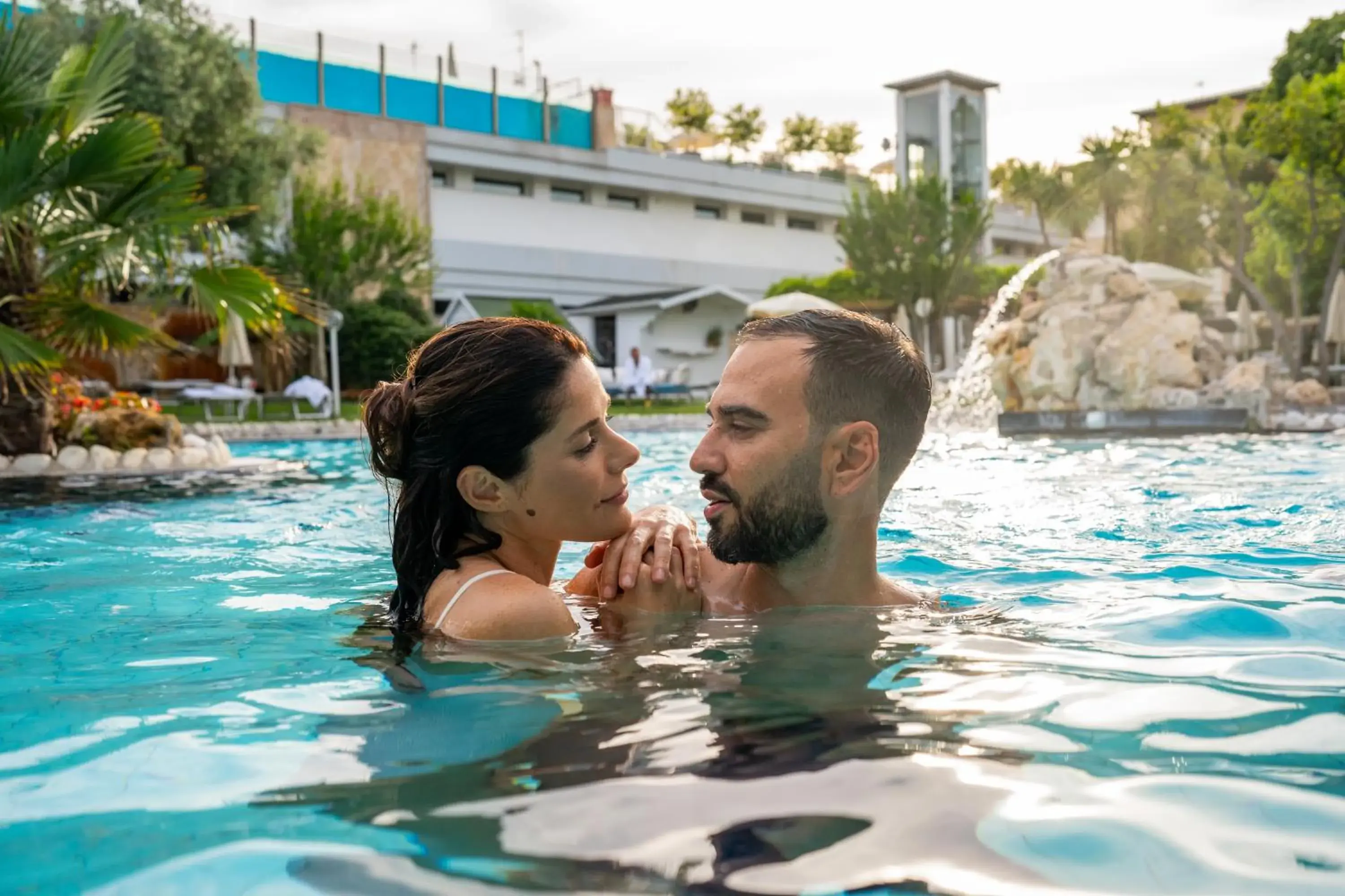 Pool view in Plaza Hotel Abano Terme Pool view in Plaza Hotel Abano Terme