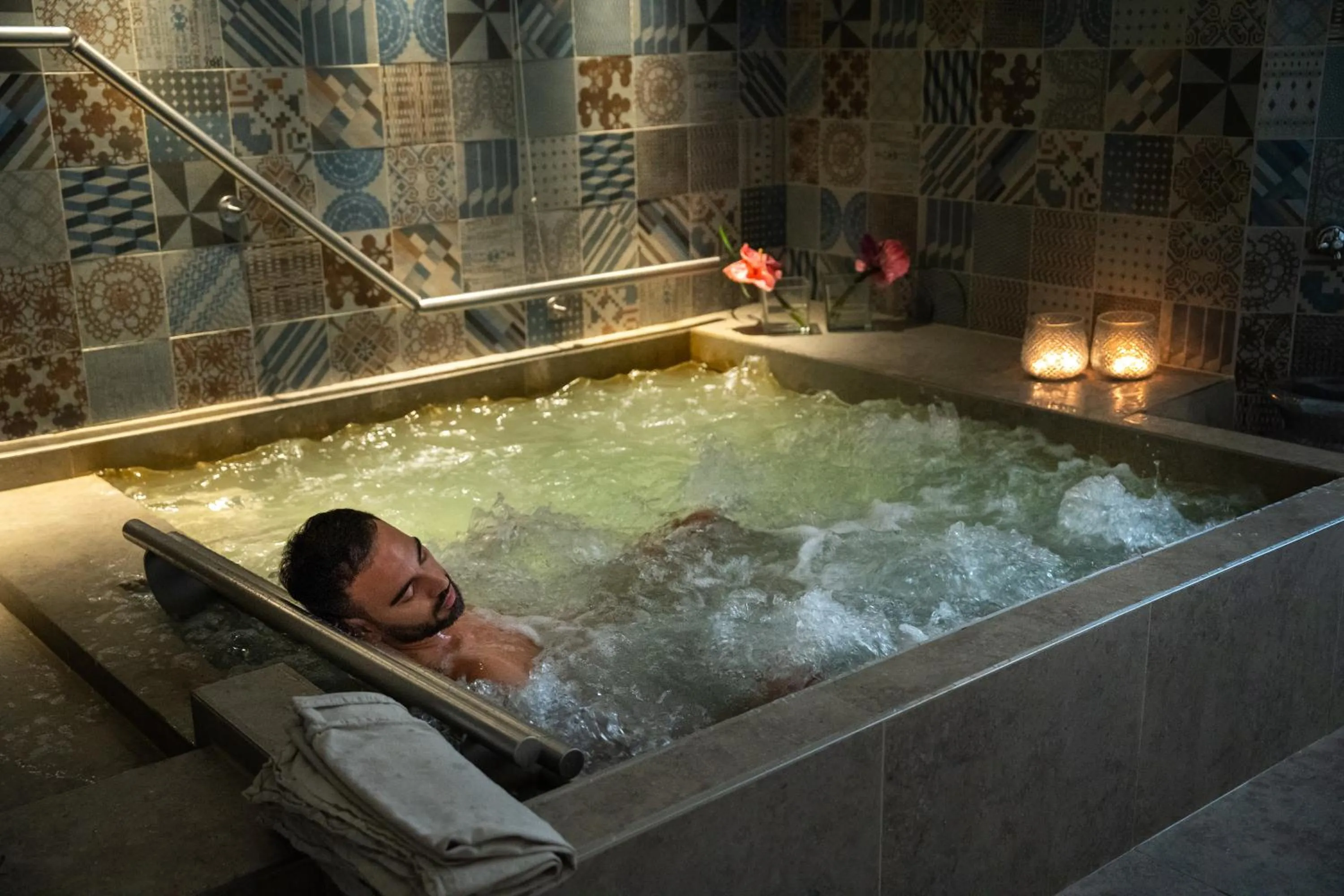 Hot Tub in Plaza Hotel Abano Terme