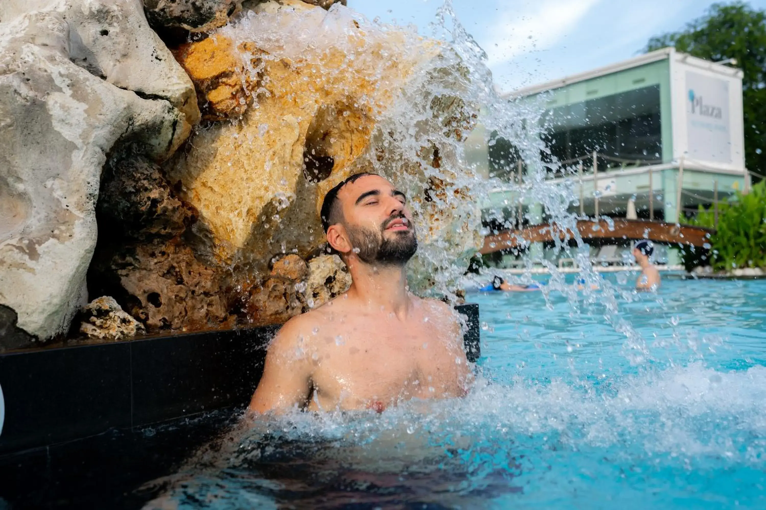 Swimming pool in Plaza Hotel Abano Terme Swimming pool in Plaza Hotel Abano Terme