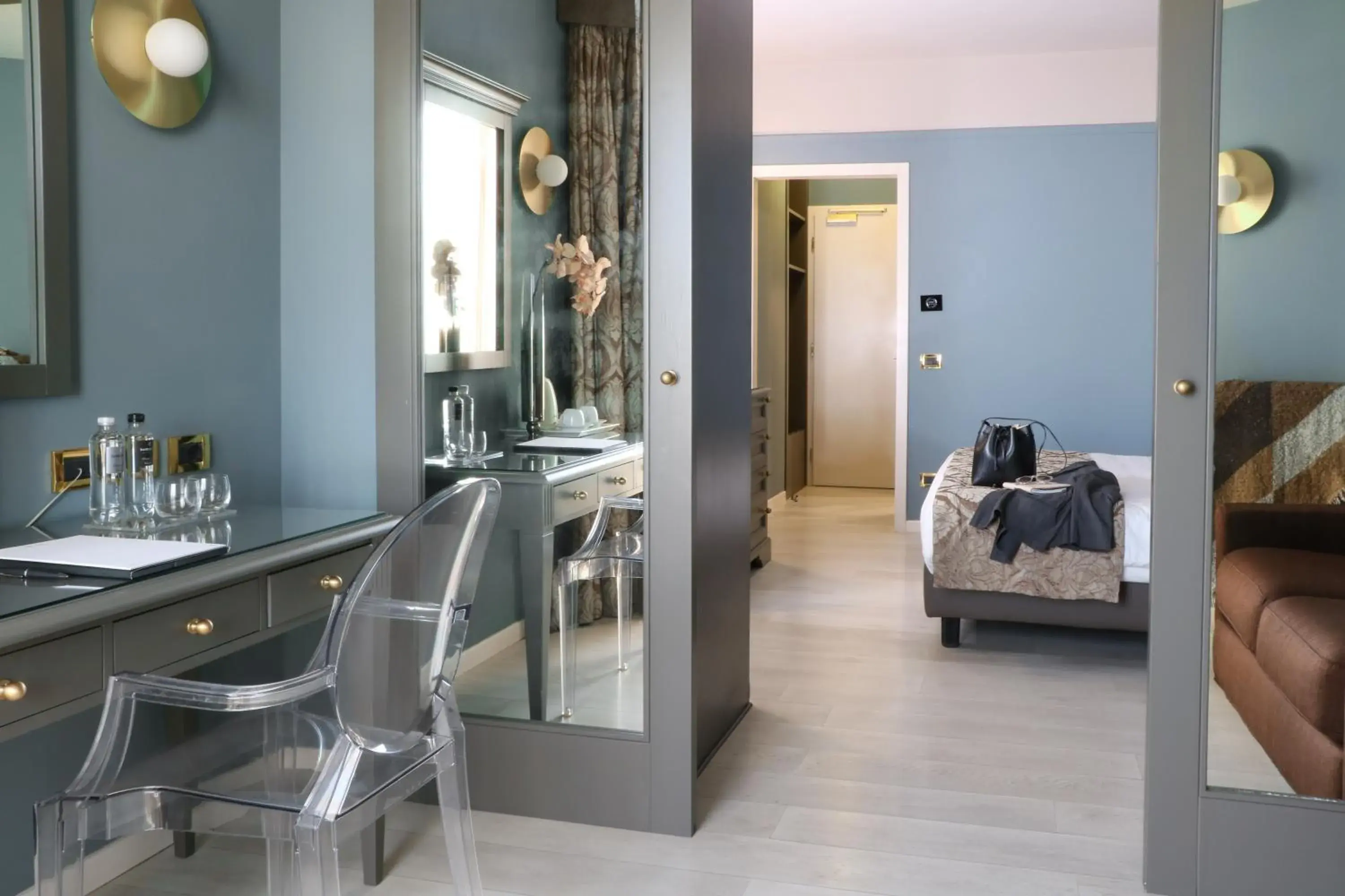 Living room, Bed in Plaza Hotel Abano Terme Living room, Bed in Plaza Hotel Abano Terme