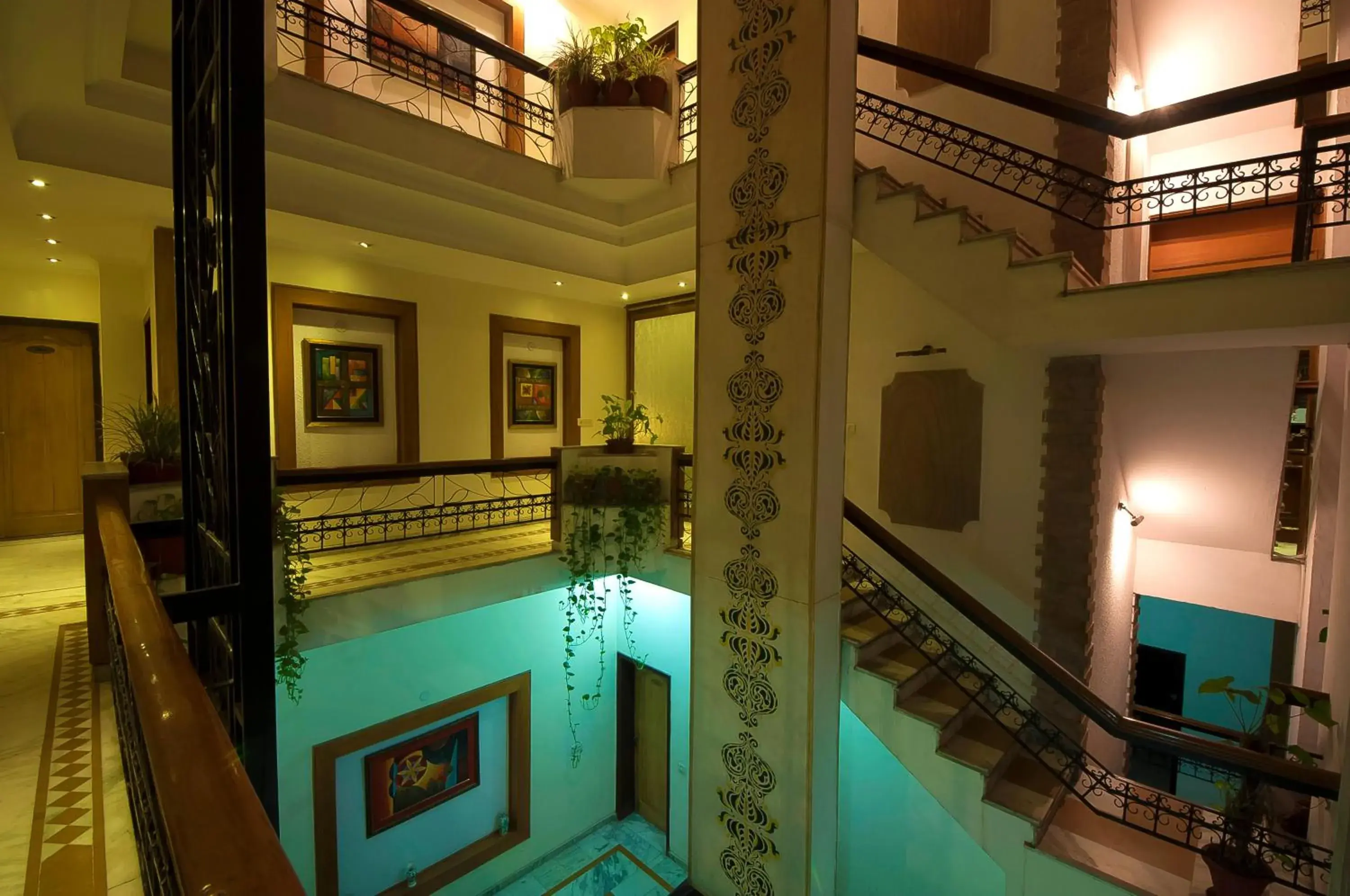 Balcony/Terrace, Swimming Pool in Siris 18 Hotel Gurgaon