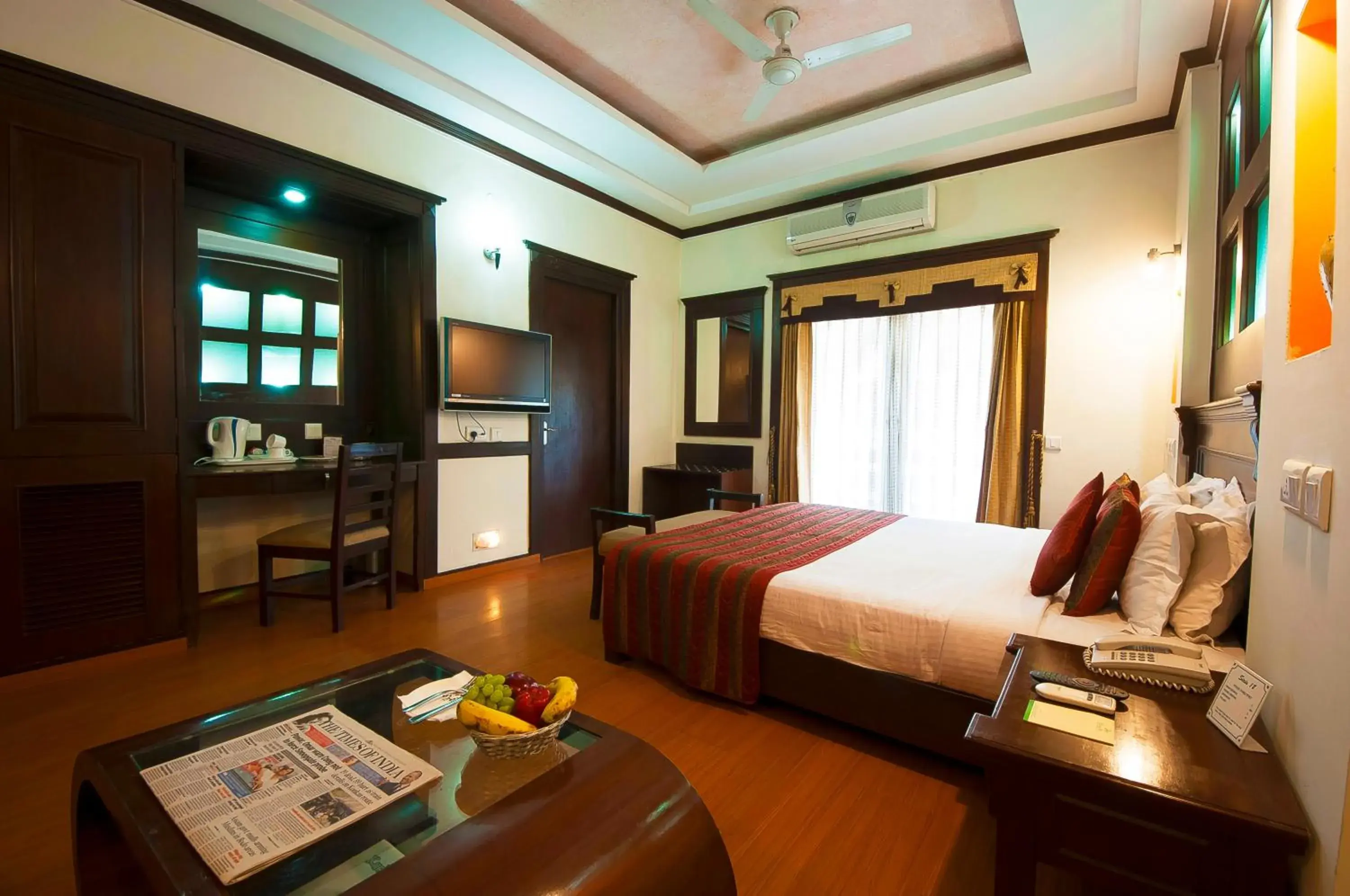 Bed in Siris 18 Hotel Gurgaon