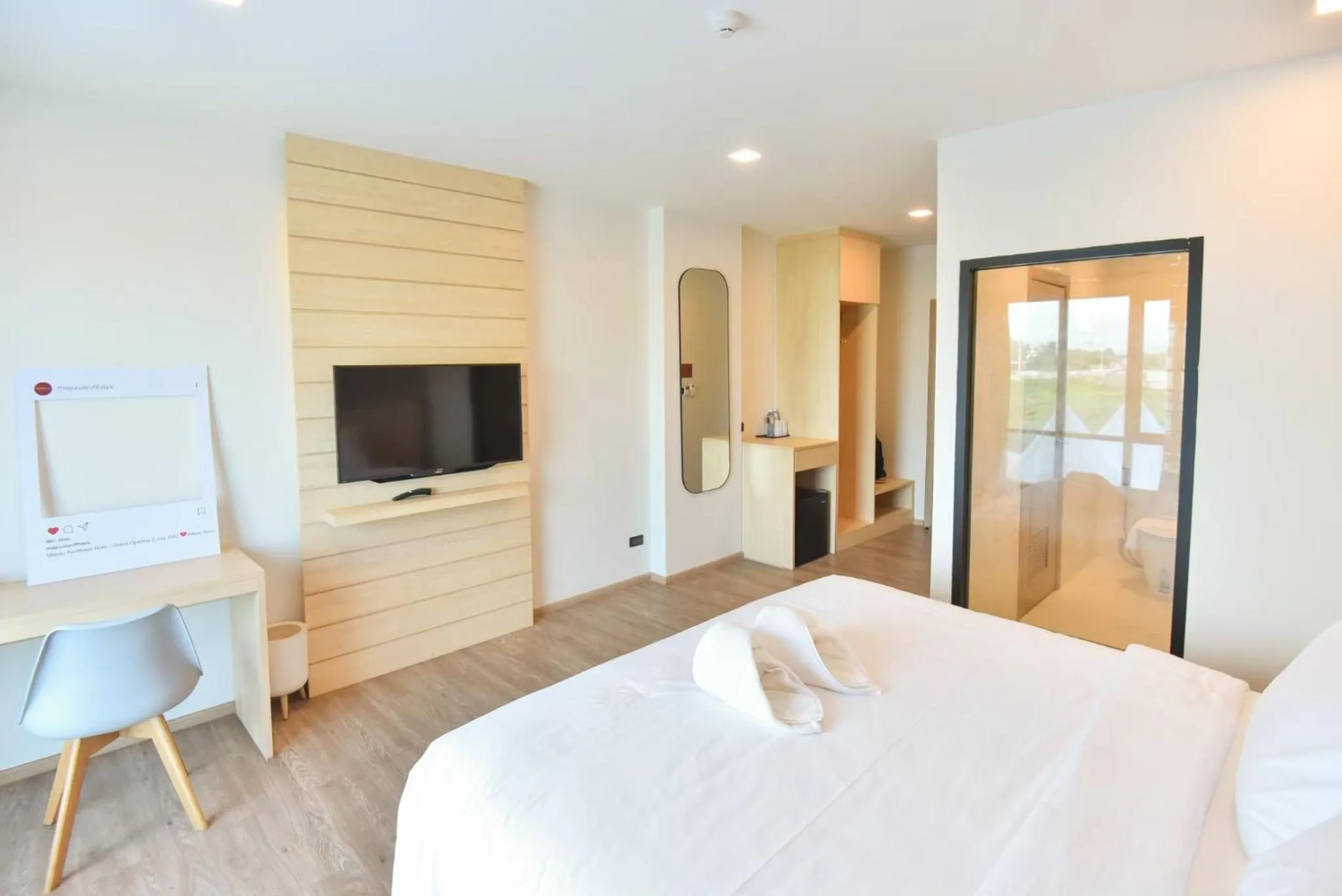 Bed in Mayuu Ayutthaya Hotel