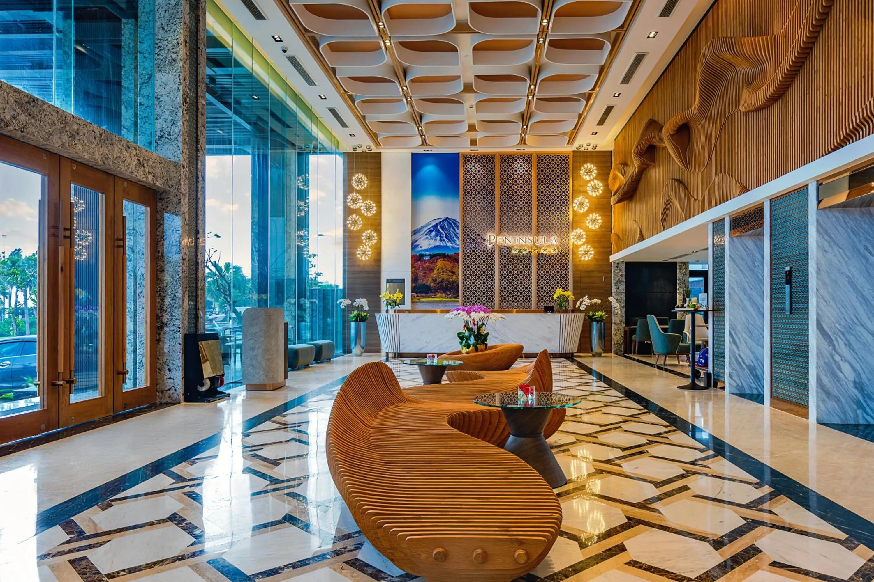 Lobby or reception in Peninsula Hotel Danang
