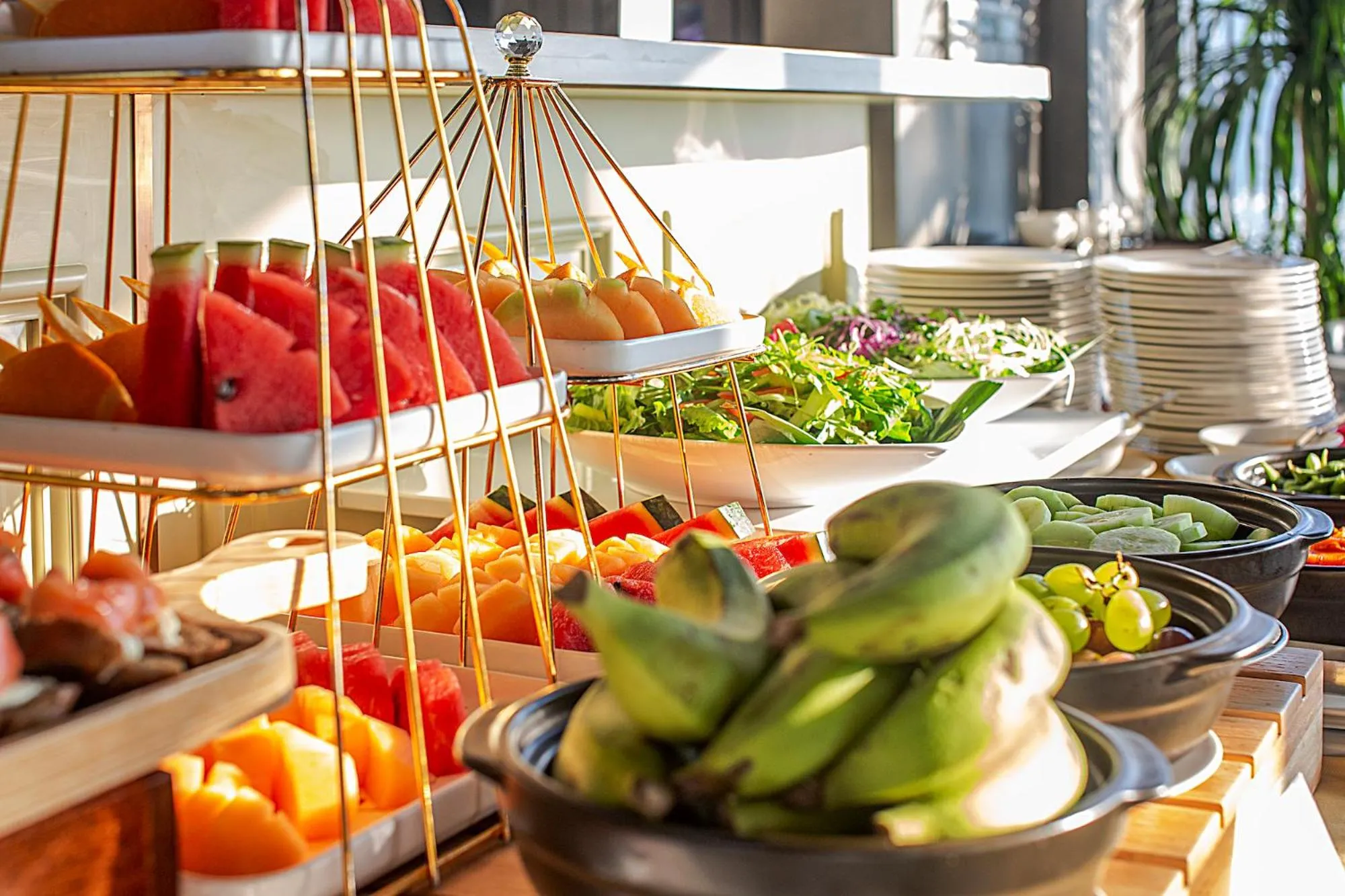 Continental breakfast in Peninsula Hotel Danang
