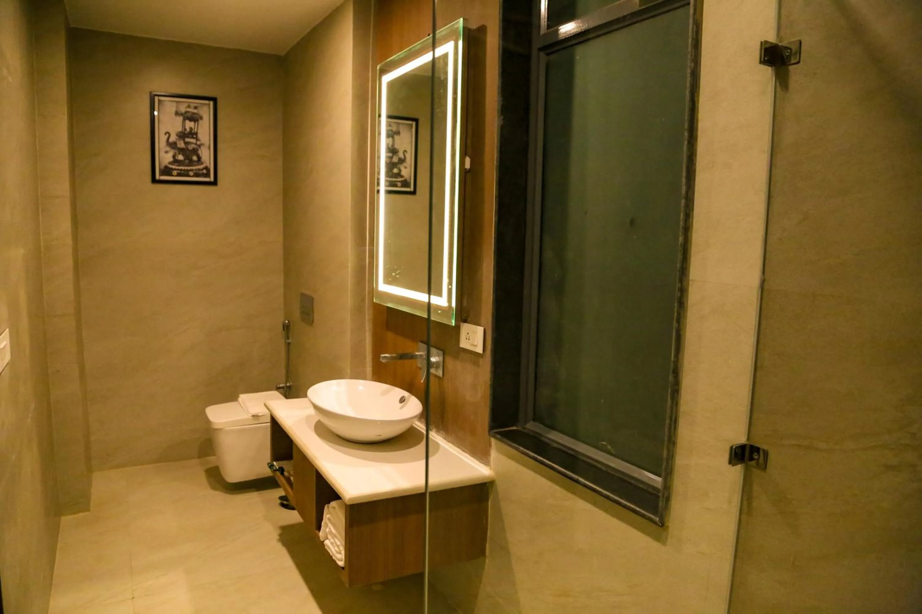 Shower in Four Leaf Hotel - Sapphire Blue, Varanasi