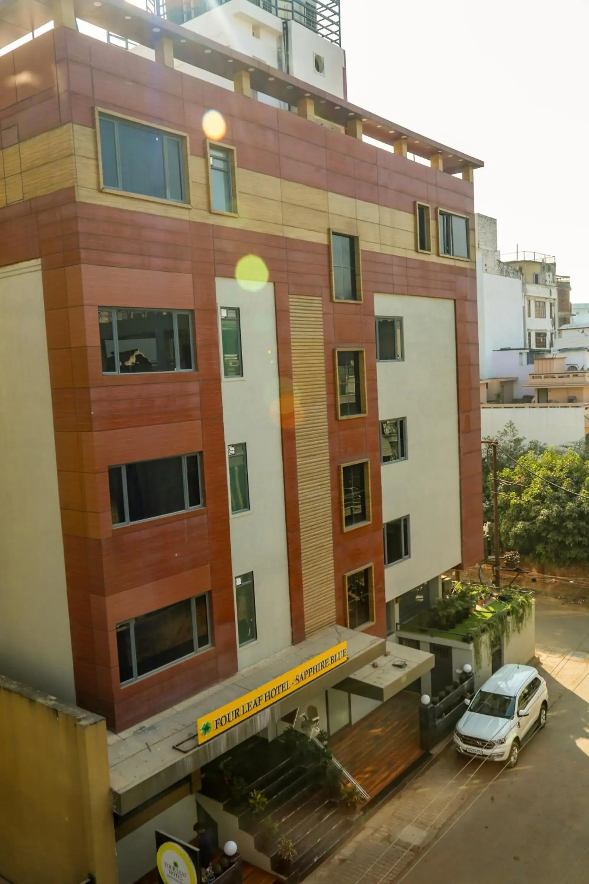 Property building in Four Leaf Hotel - Sapphire Blue, Varanasi Property building in Four Leaf Hotel - Sapphire Blue, Varanasi
