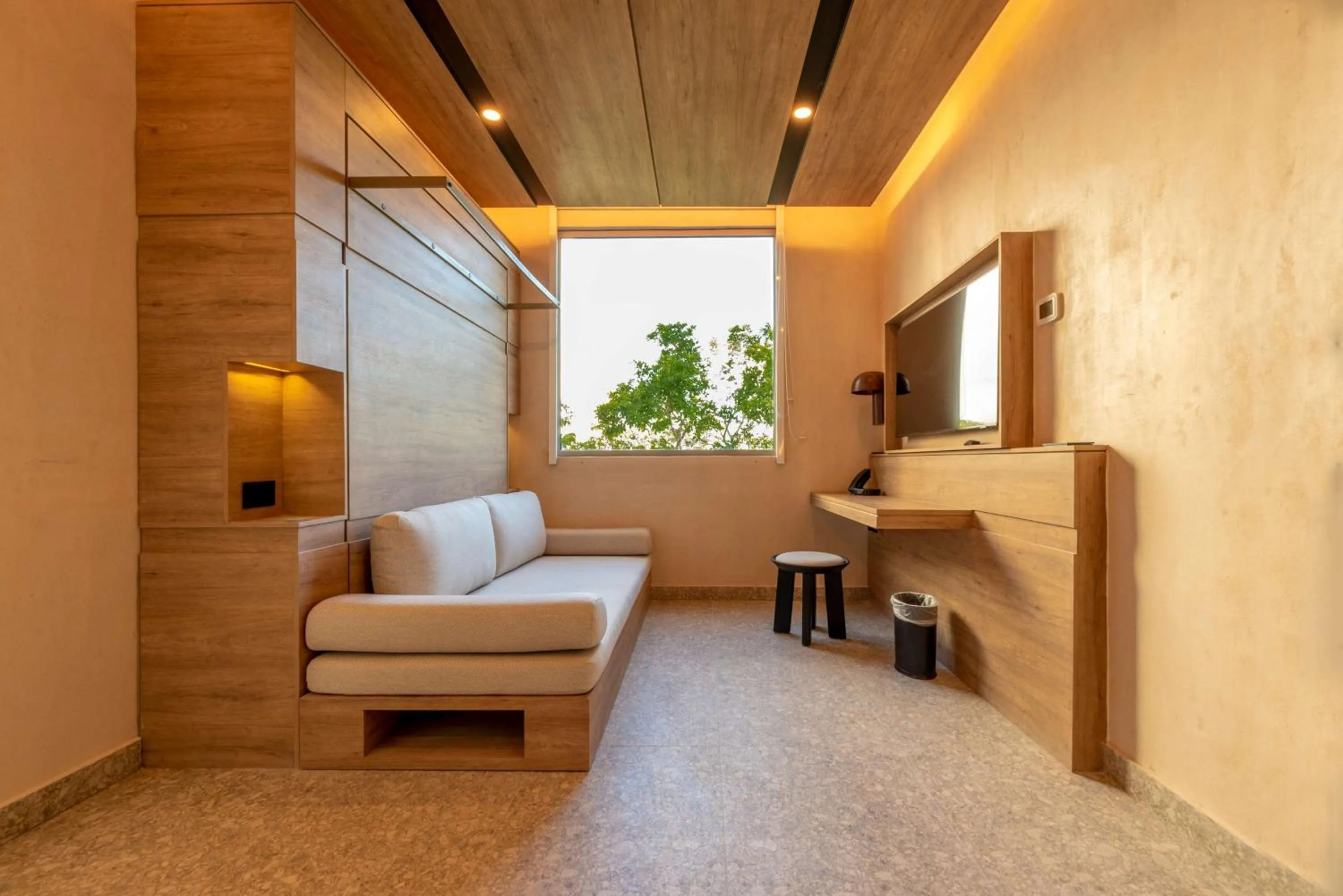 Living room in Motto By Hilton Tulum