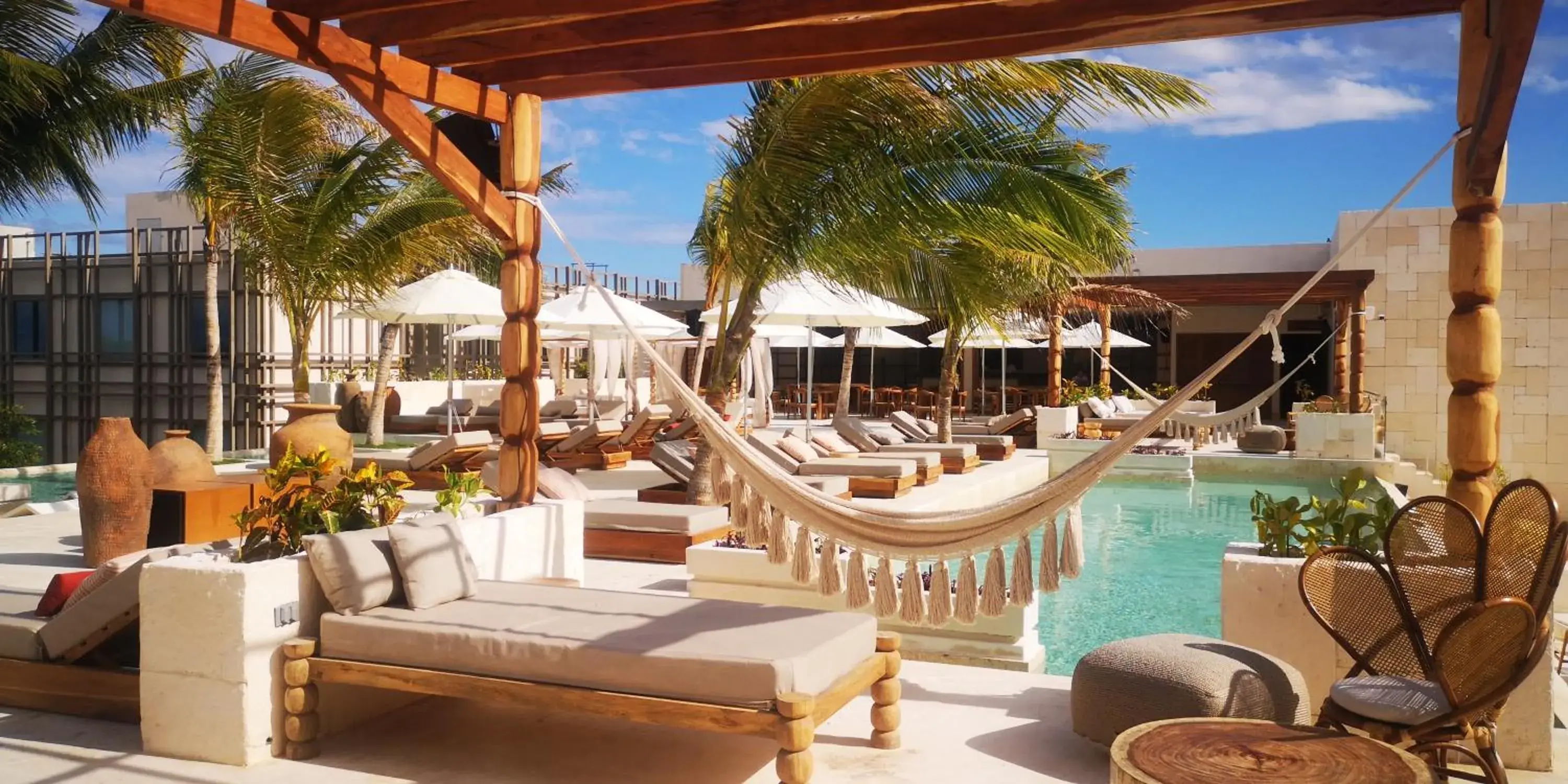 Pool view in Motto By Hilton Tulum Pool view in Motto By Hilton Tulum