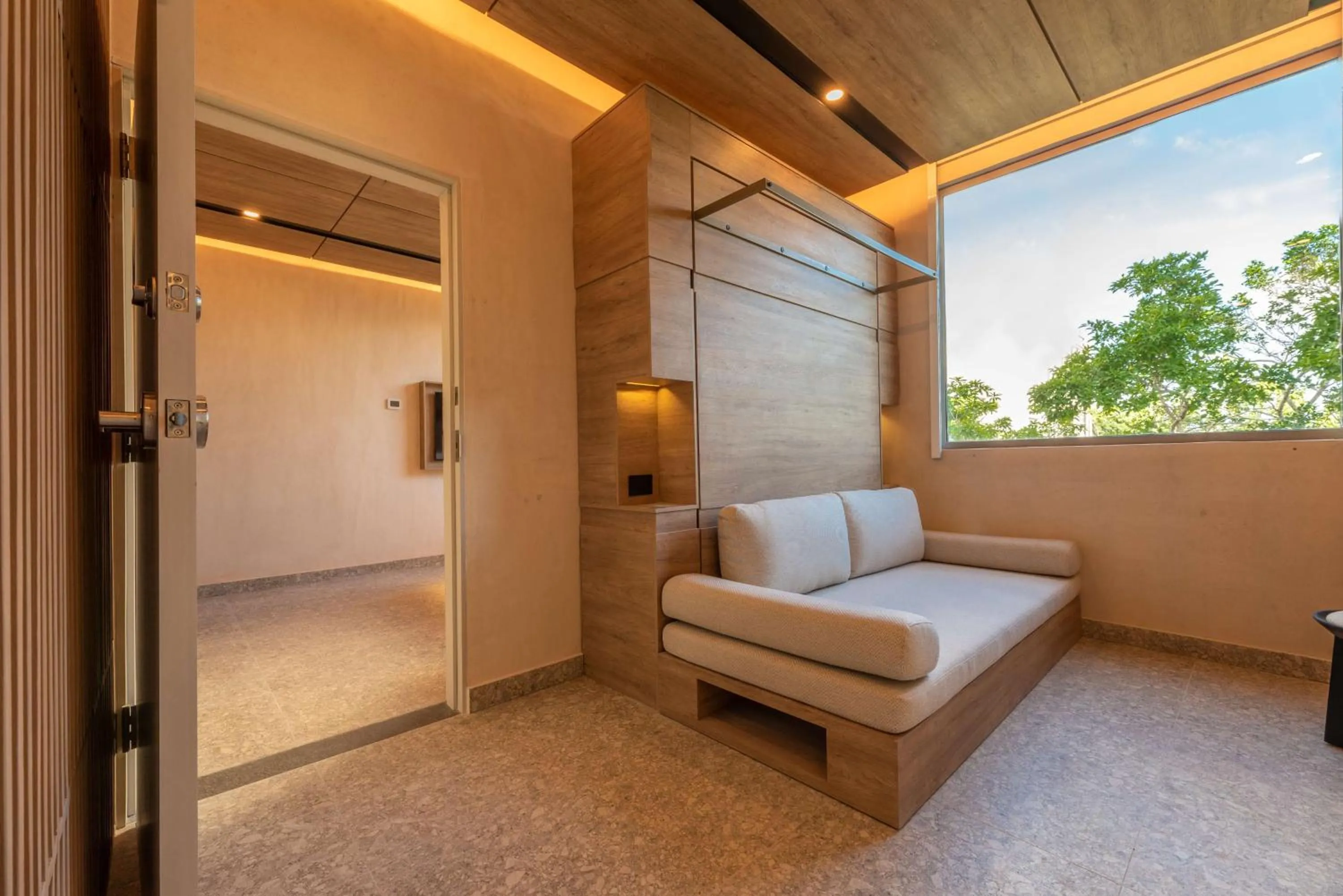 Living room in Motto By Hilton Tulum