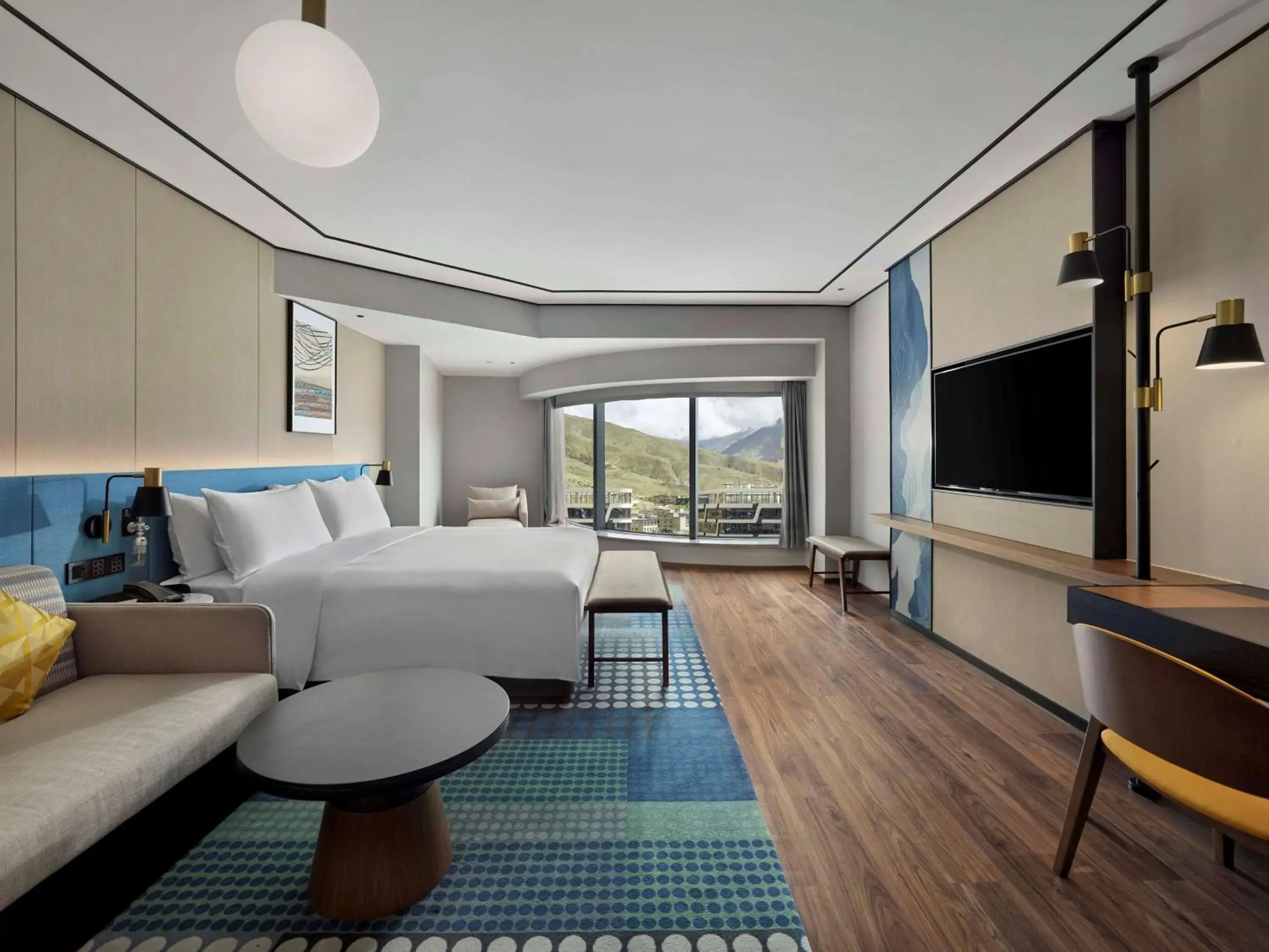 Living room, Bed in Hilton Garden Inn Lhasa Living room, Bed in Hilton Garden Inn Lhasa