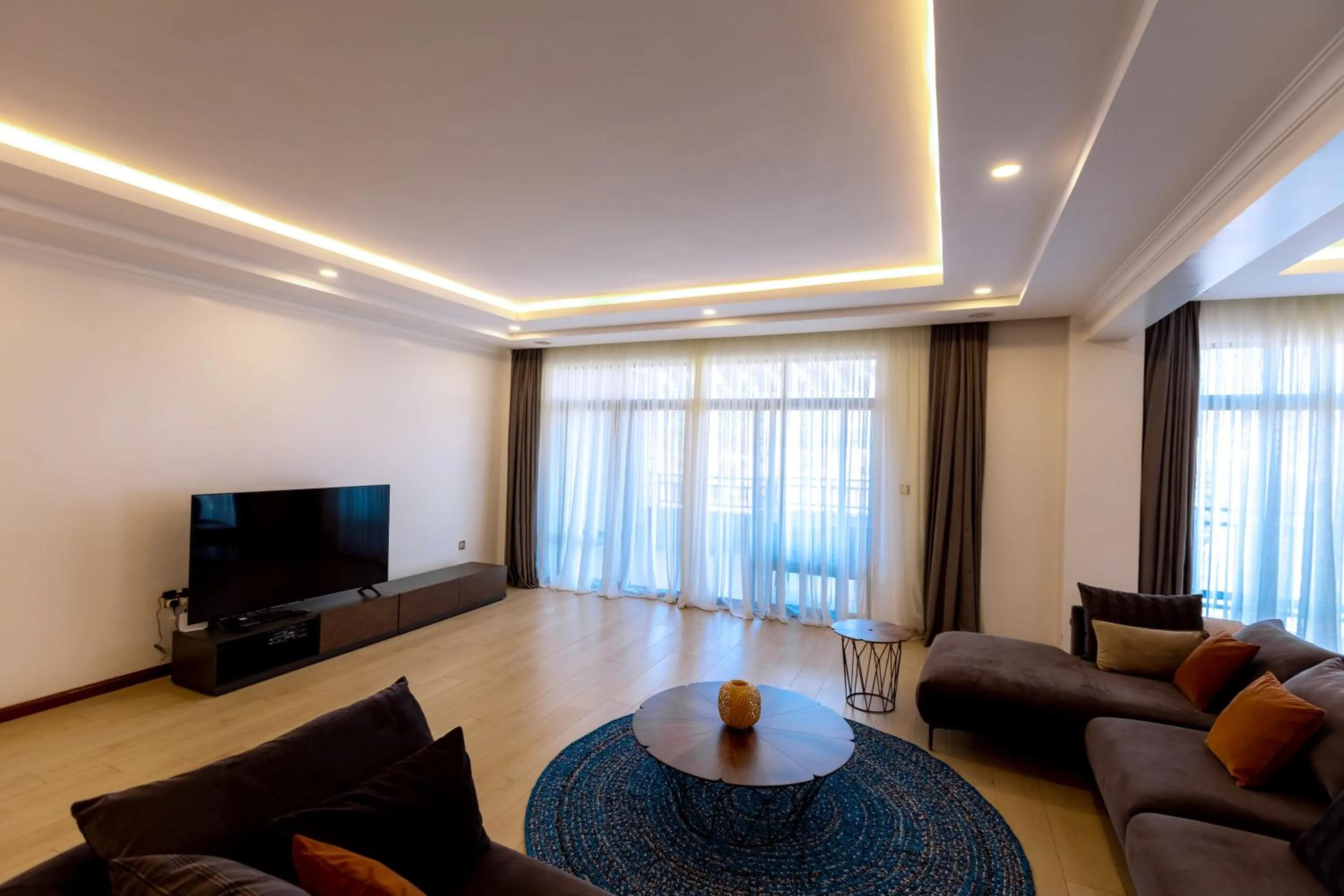 Communal lounge/ TV room in MAYA Residences Rwanda