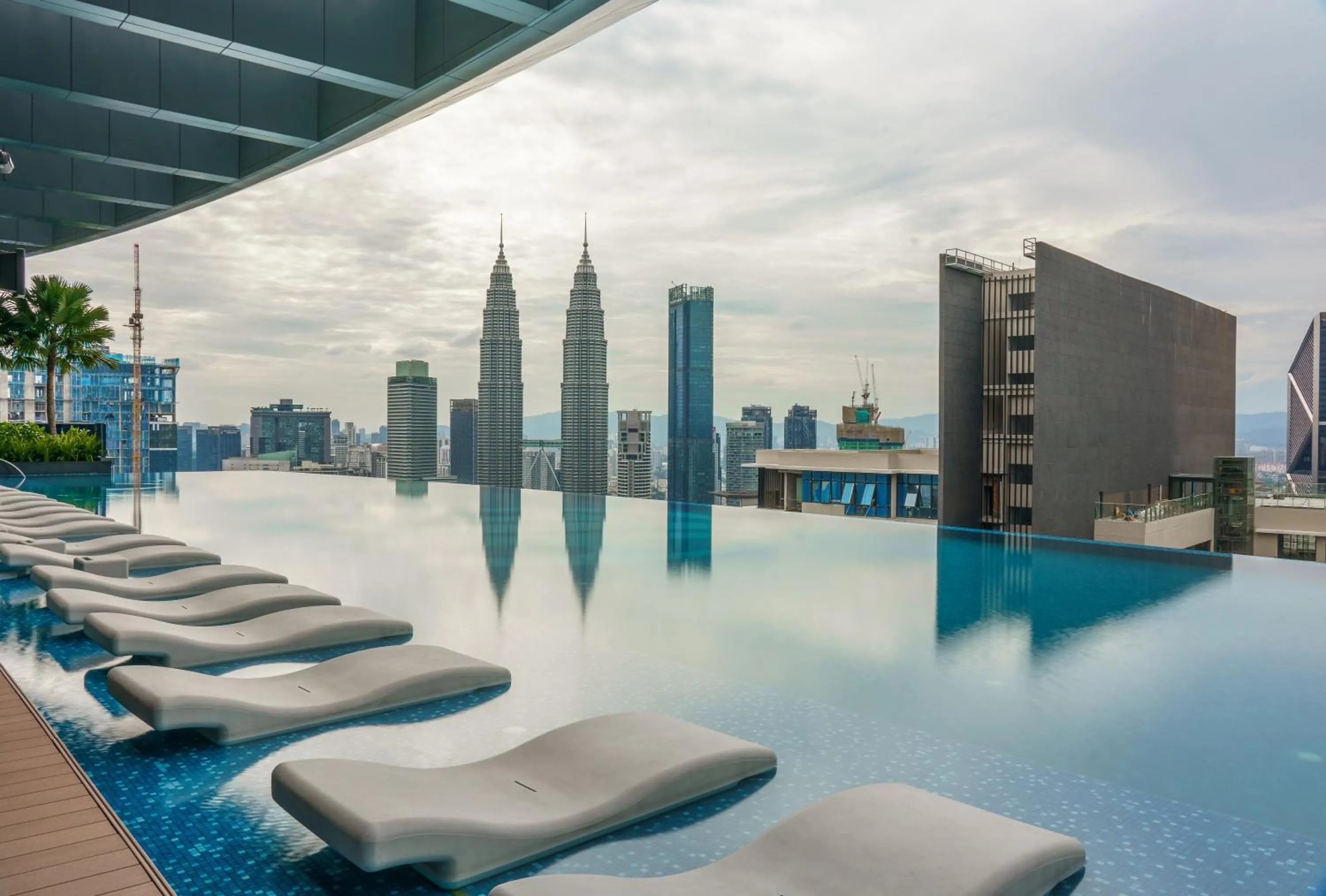 Pool view in Eaton Residence KLCC