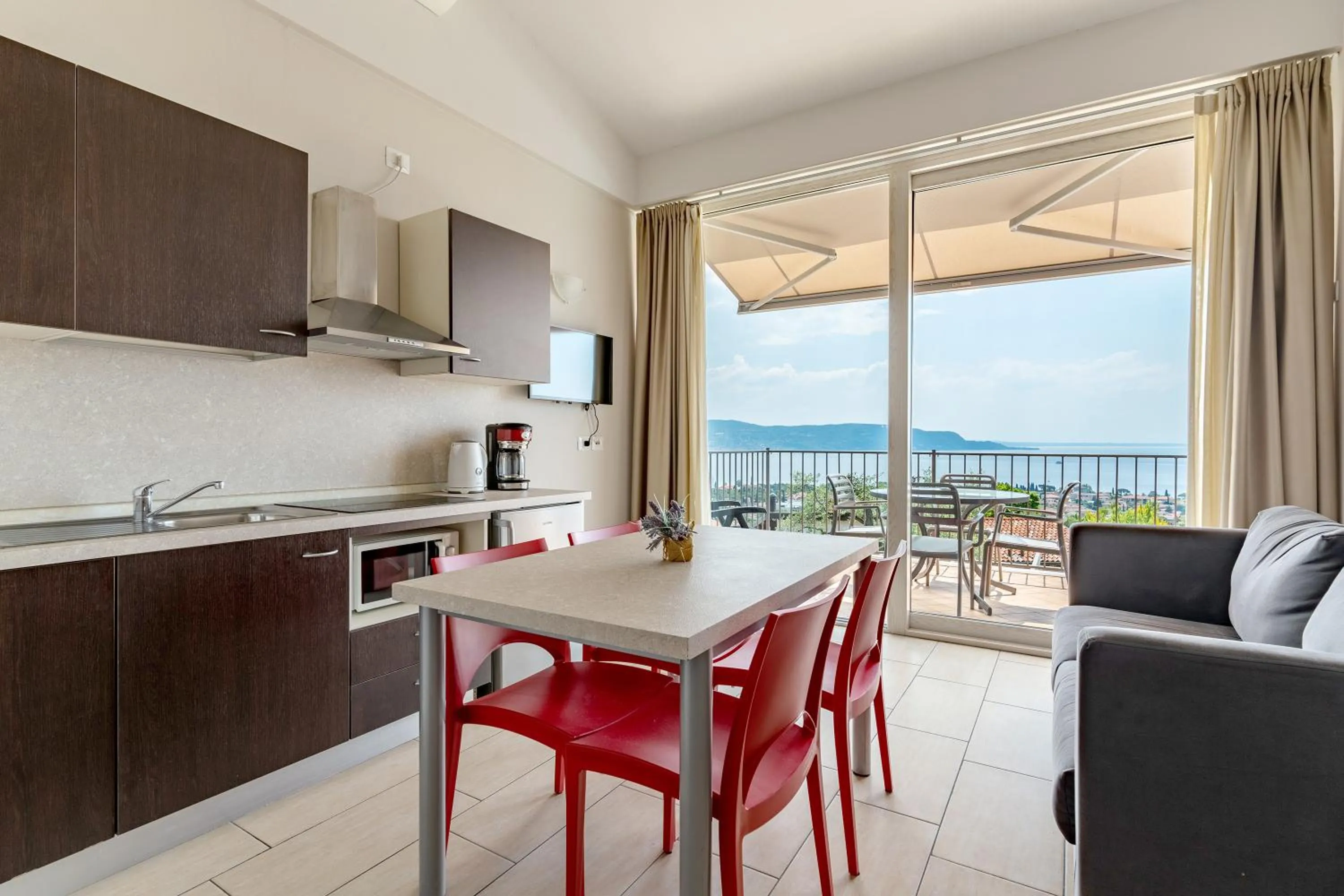 Living room in La Chioma di Berenice Garda Residence