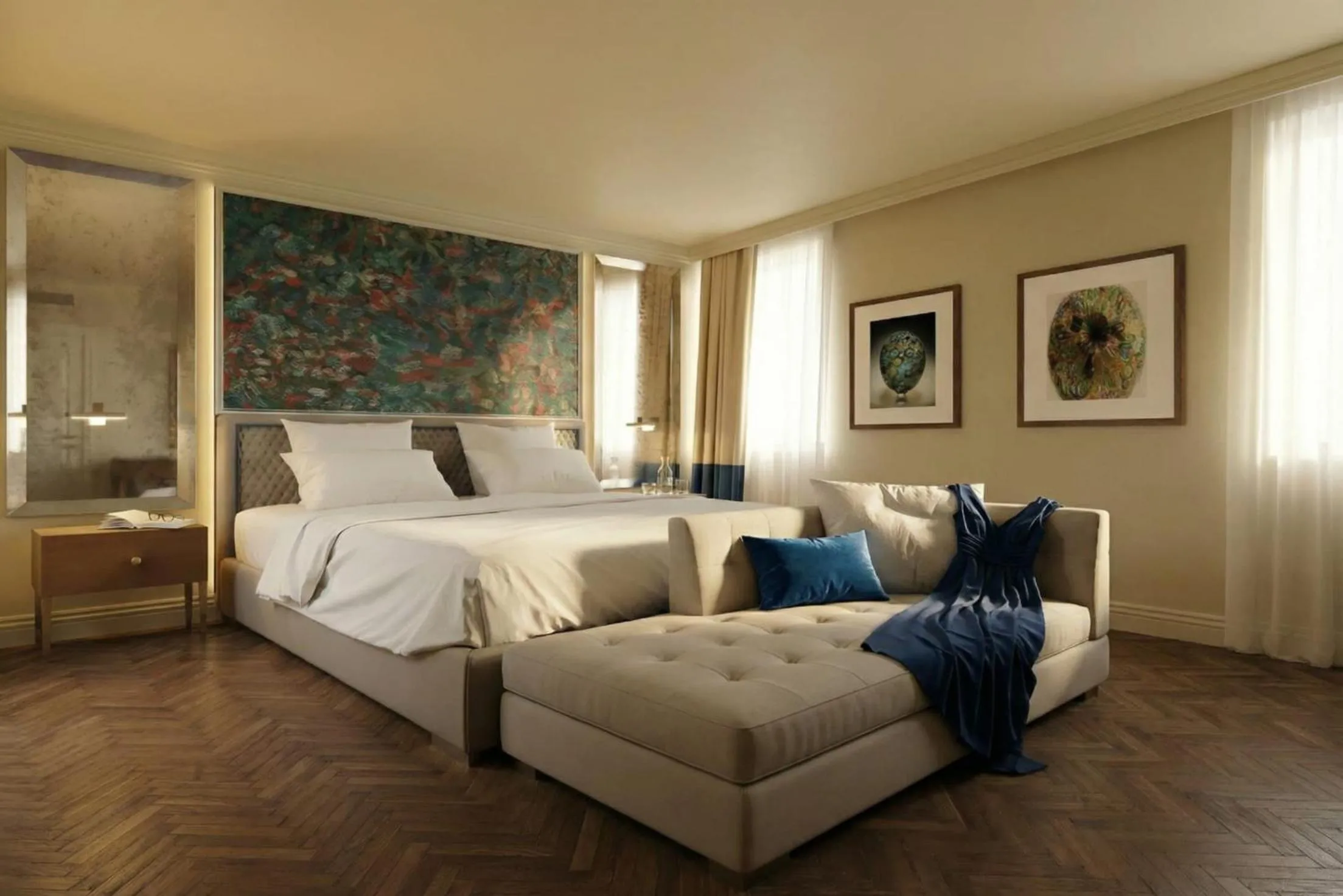 Bedroom, Bed in Hotel San Samuele