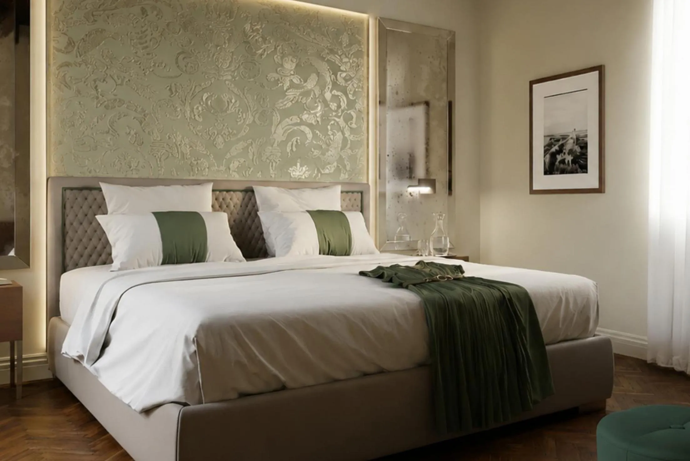 Bed in Hotel San Samuele