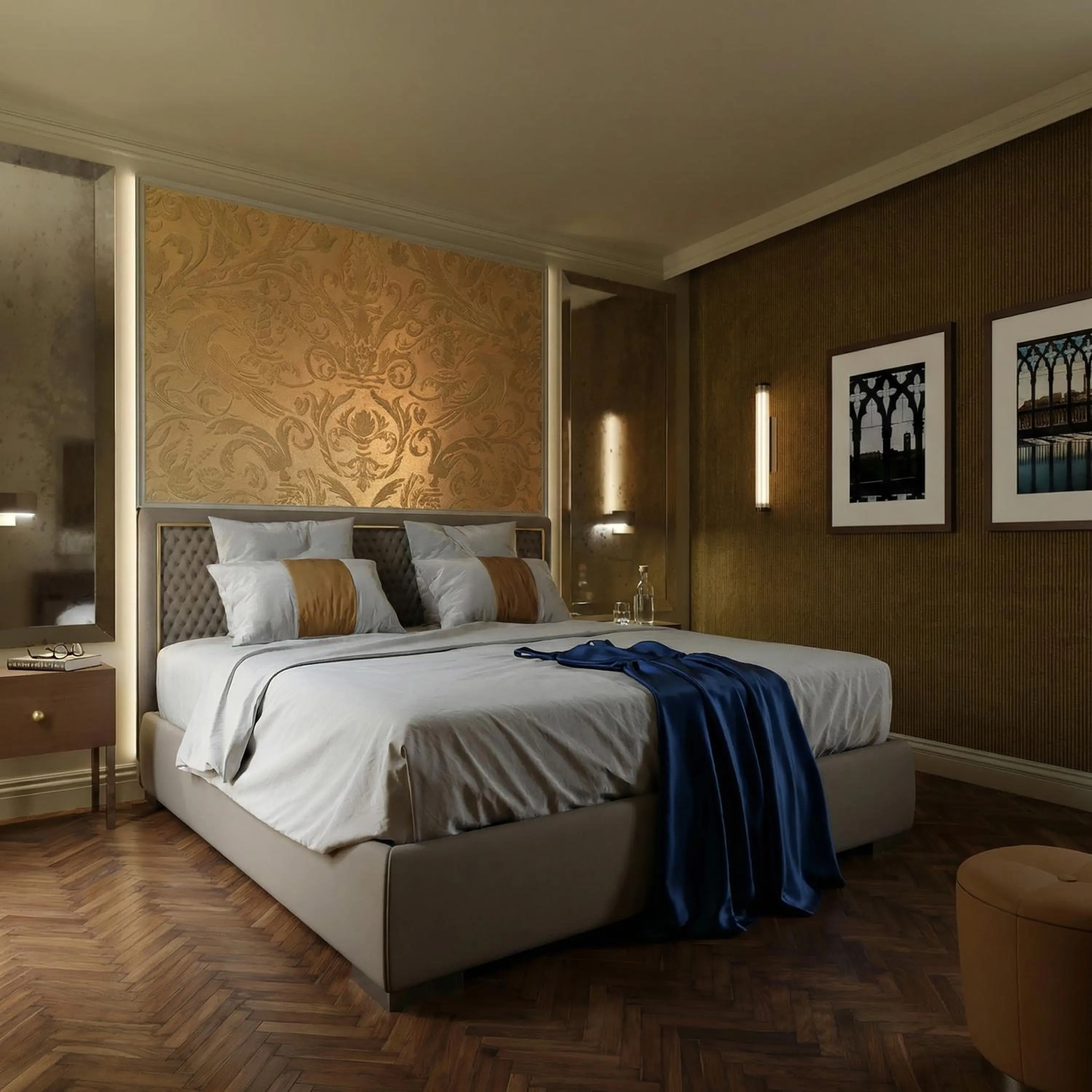 Bedroom, Bed in Hotel San Samuele