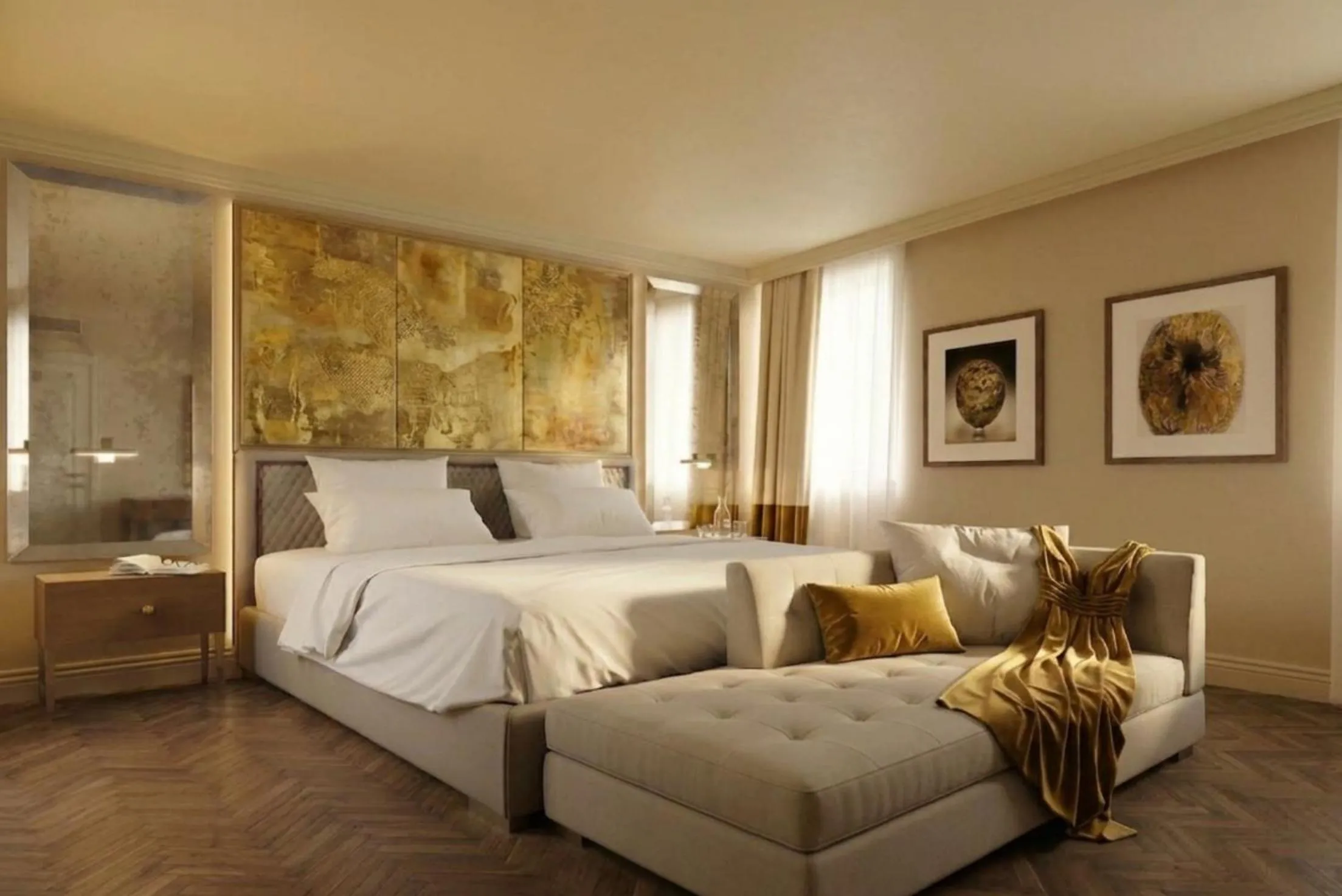 Bedroom, Bed in Hotel San Samuele
