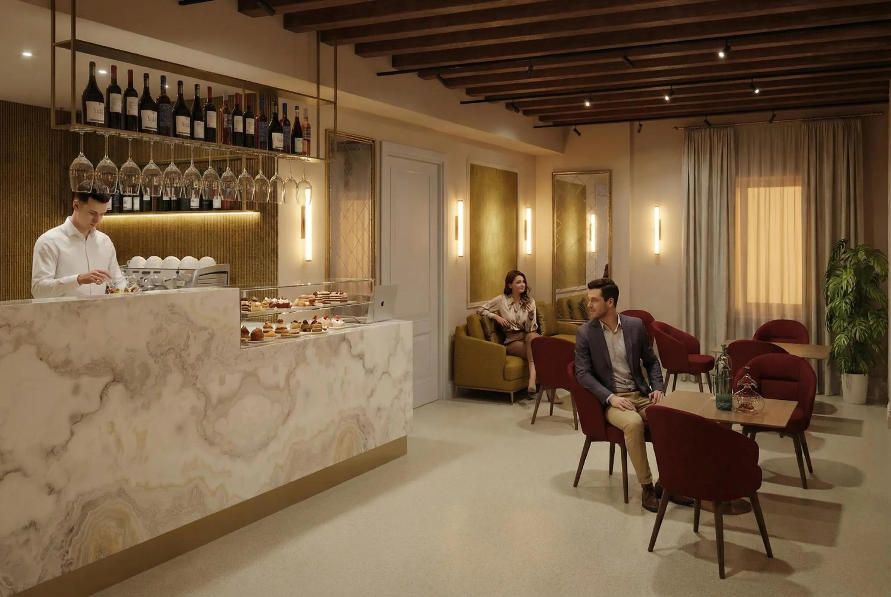 Lounge or bar in Hotel San Samuele