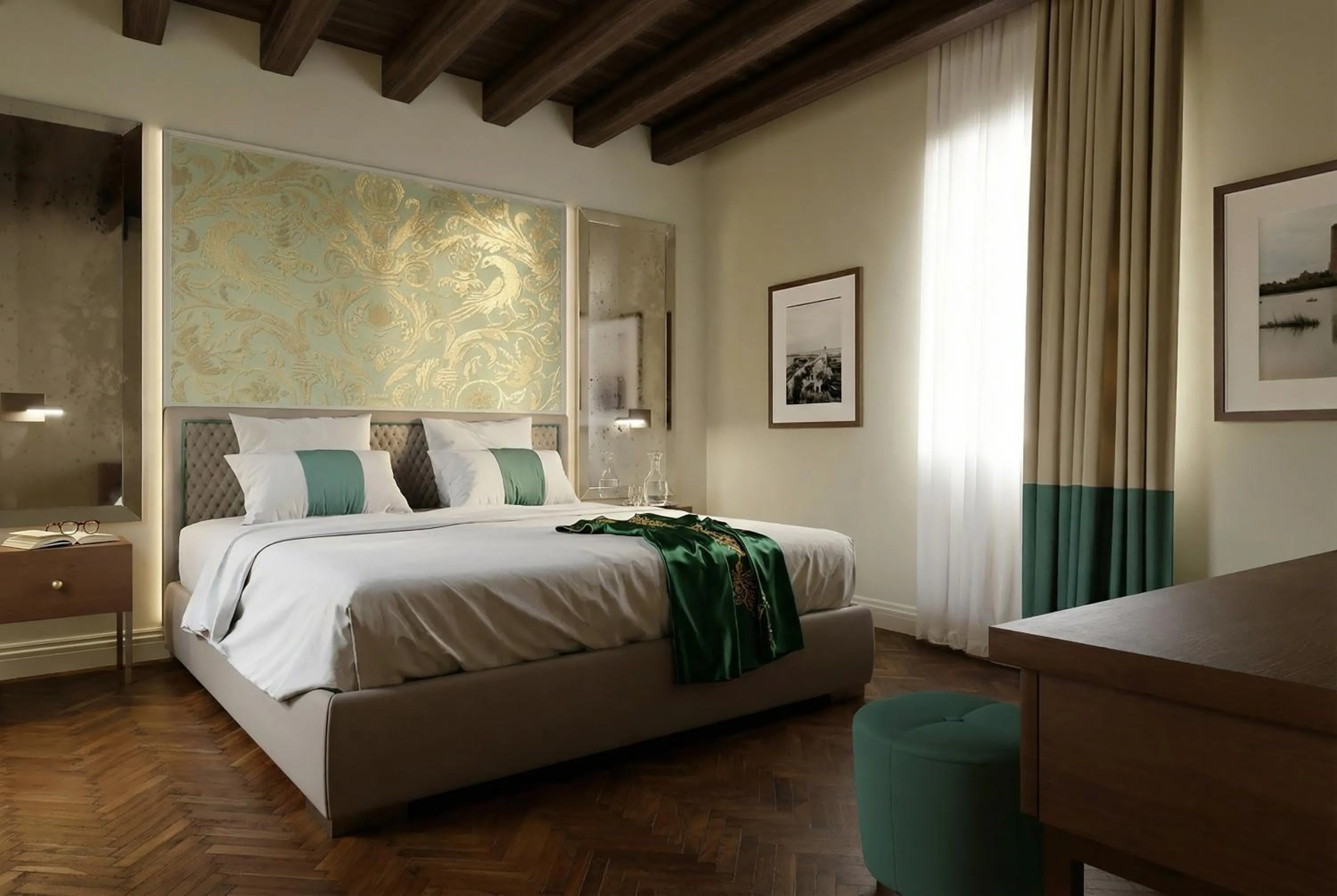 Bedroom, Bed in Hotel San Samuele