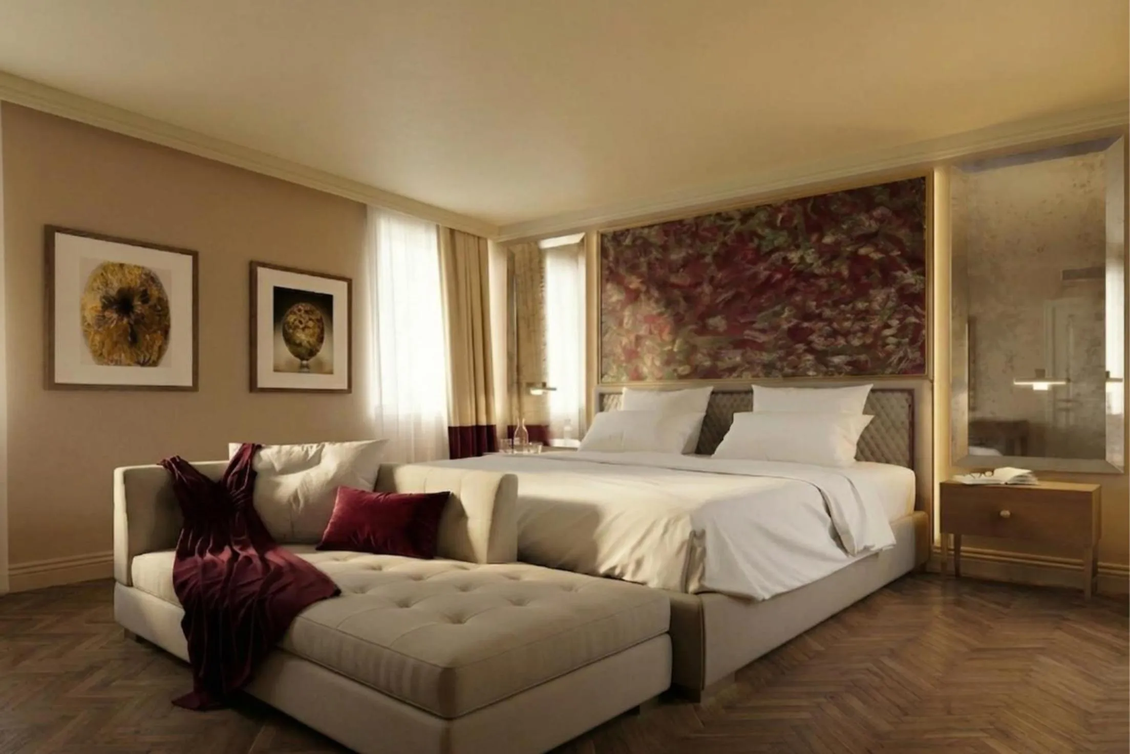 Bedroom, Bed in Hotel San Samuele
