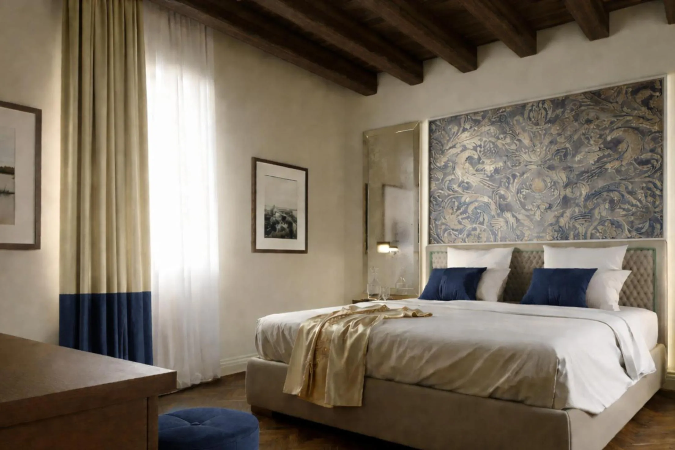 Bedroom, Bed in Hotel San Samuele