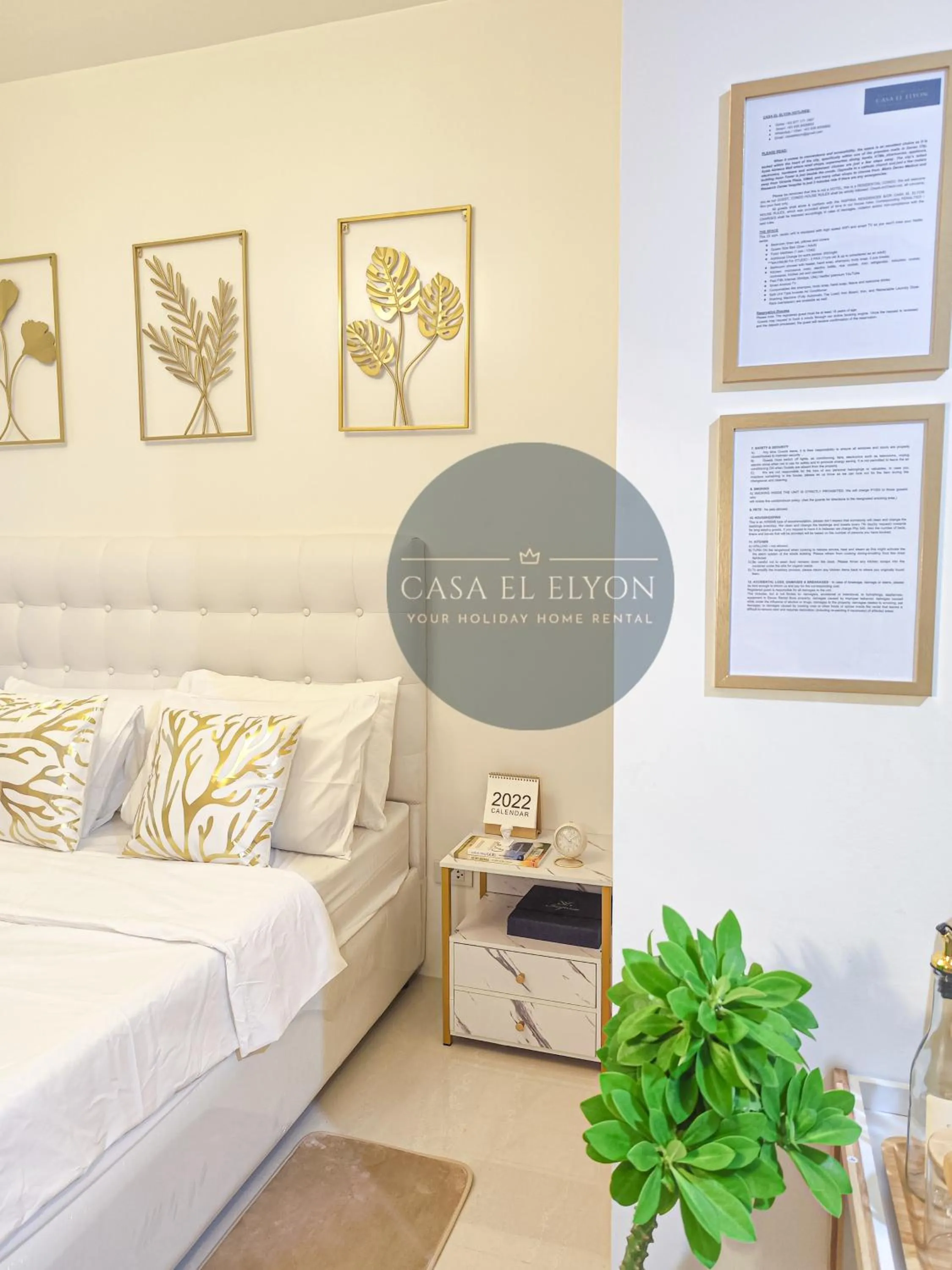 Bedroom, Bed in White Nordic Fully-Furnished Studio at INSPIRIA