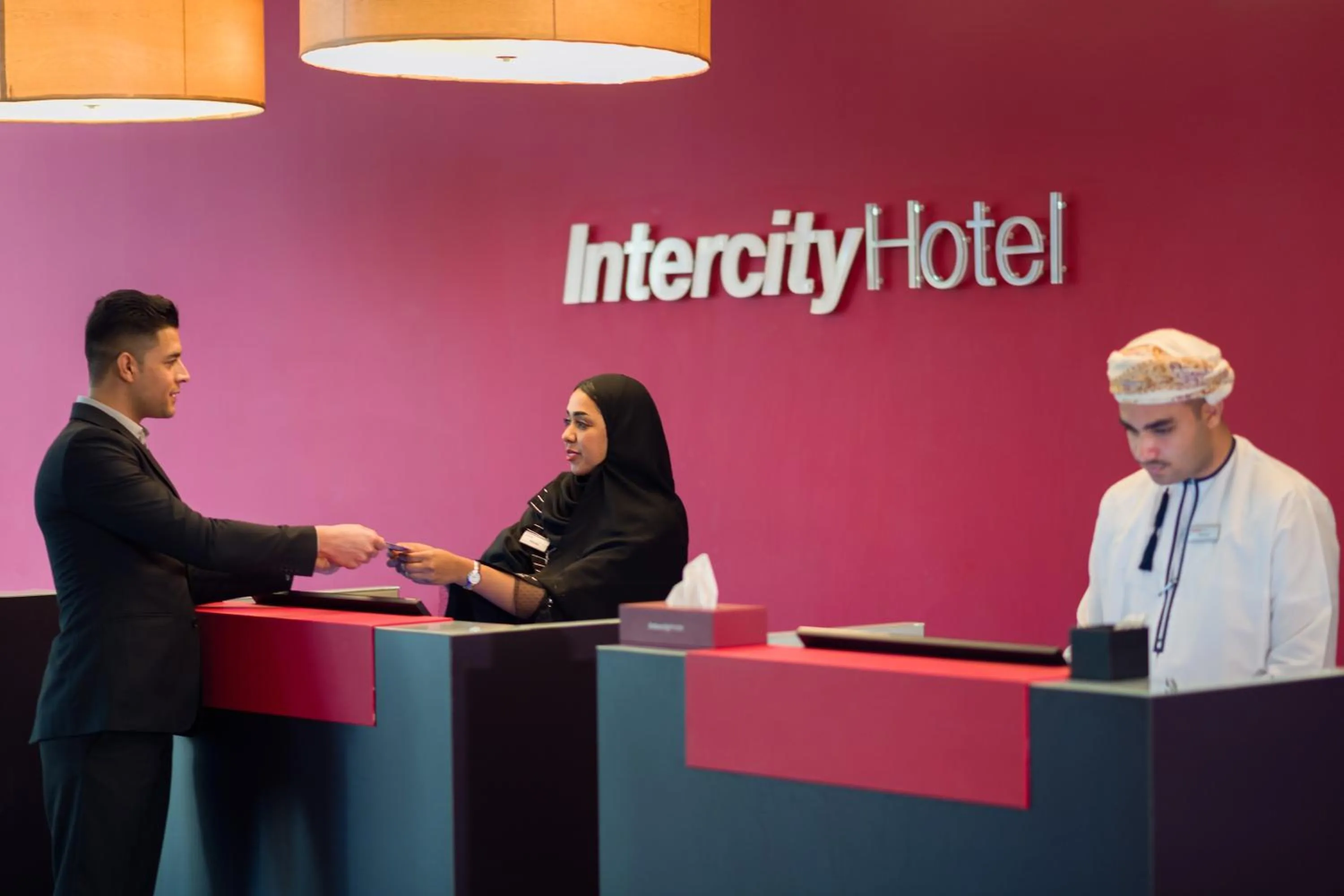 Staff in IntercityHotel Muscat