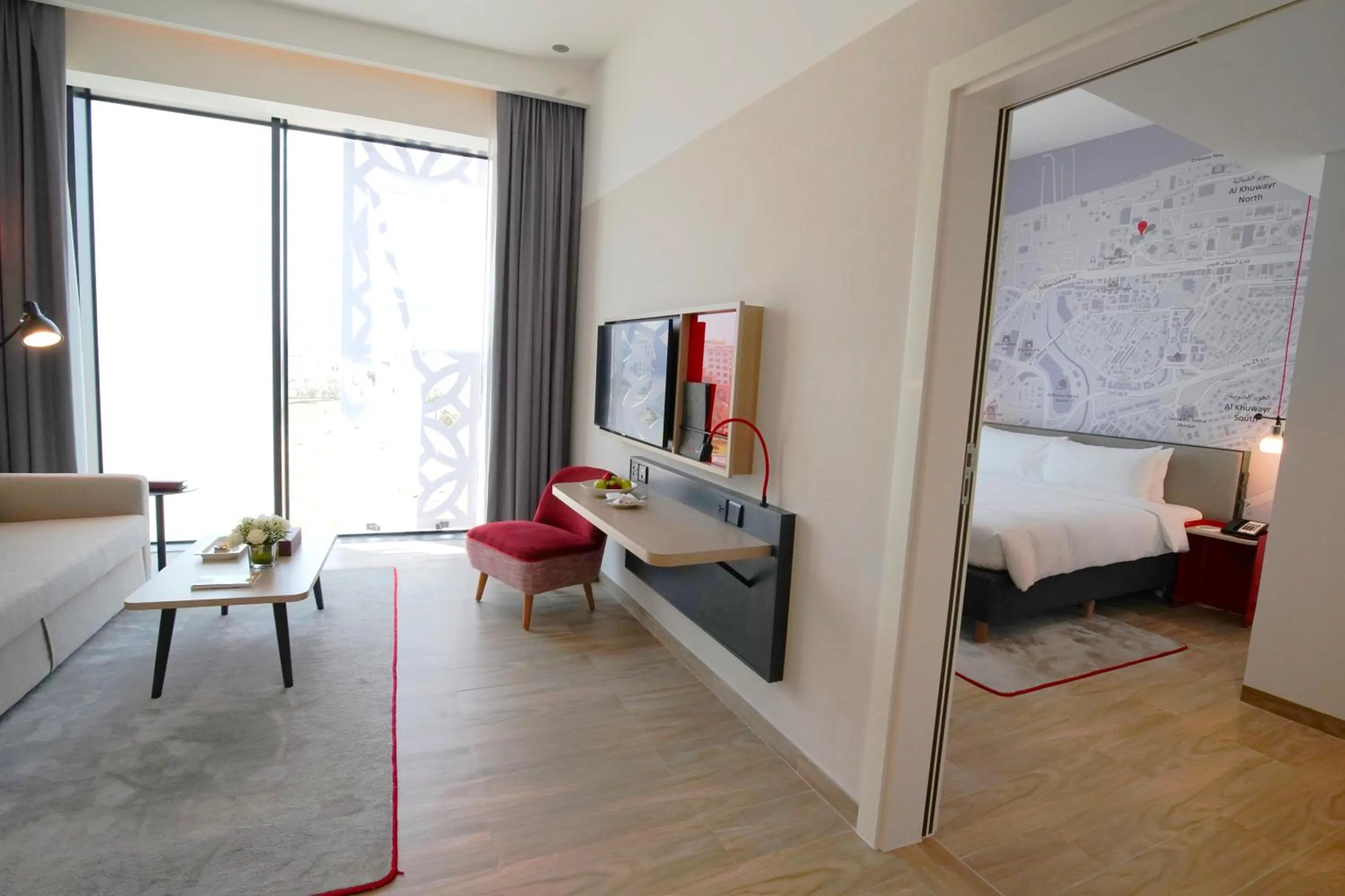 Living room, Bed in IntercityHotel Muscat