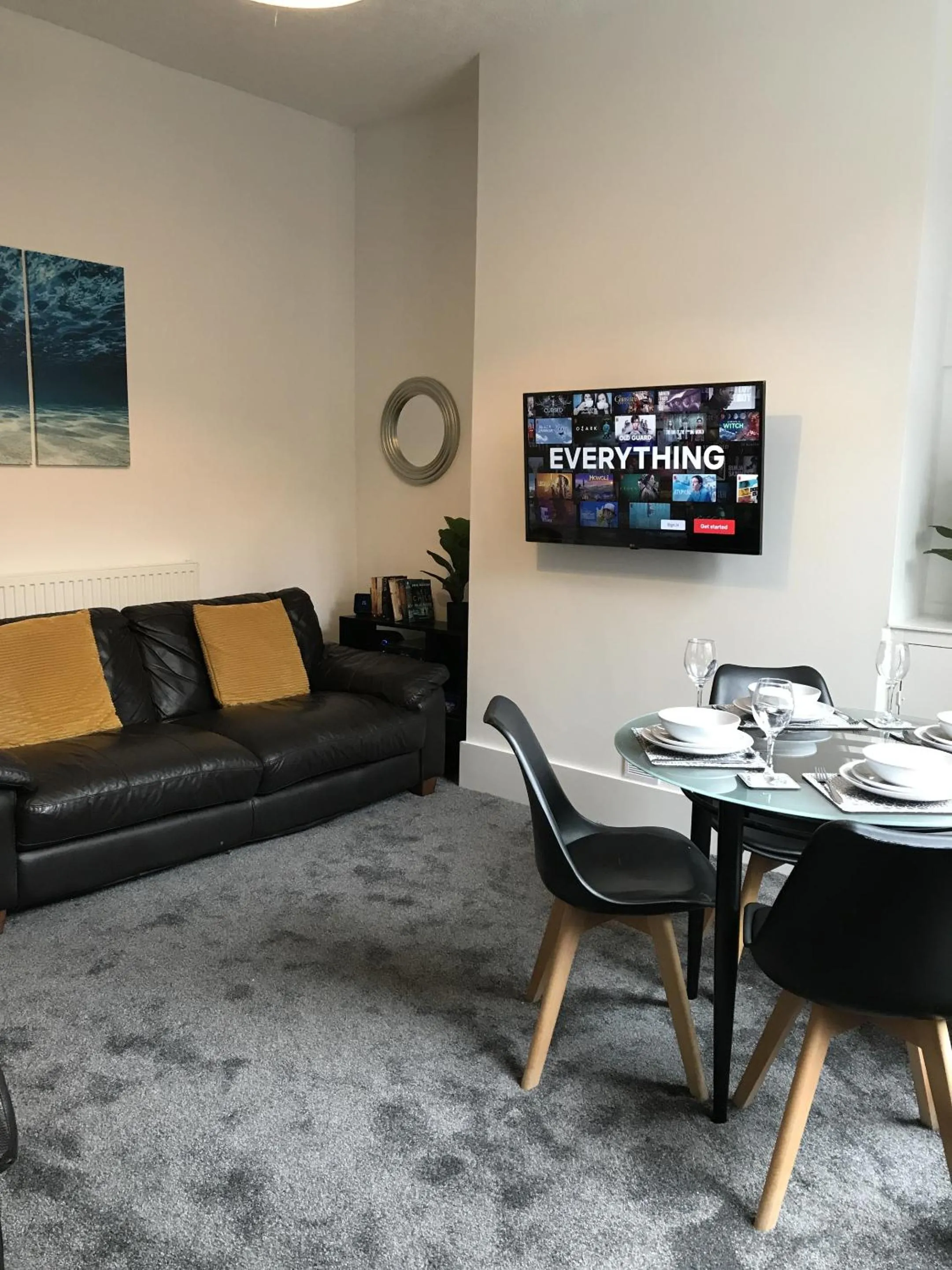 Living room in Bright Spacious 3-bed with office & patio, Preston