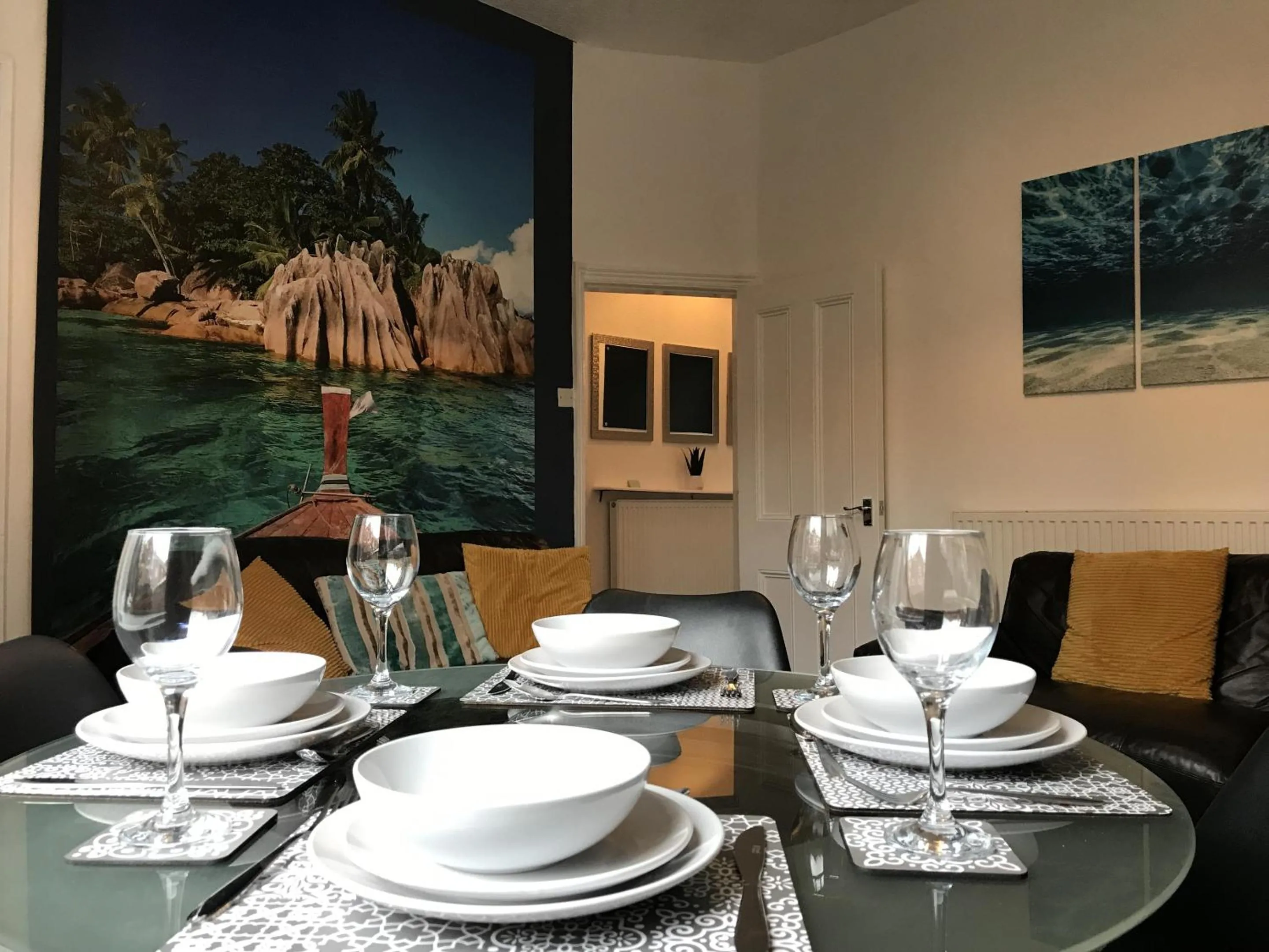 Dining area in Bright Spacious 3-bed with office & patio, Preston