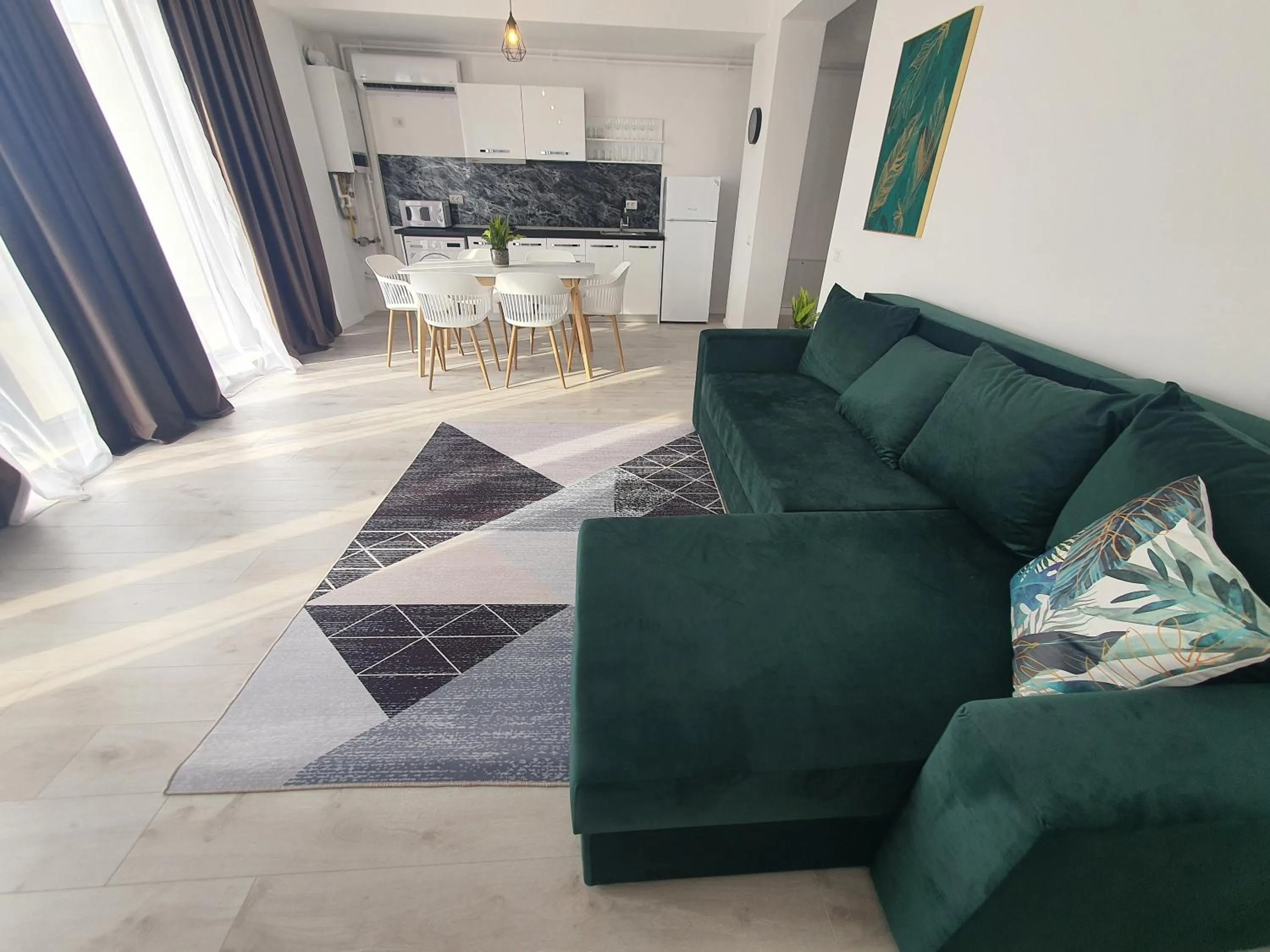 Living room in Grey Residence Apartments