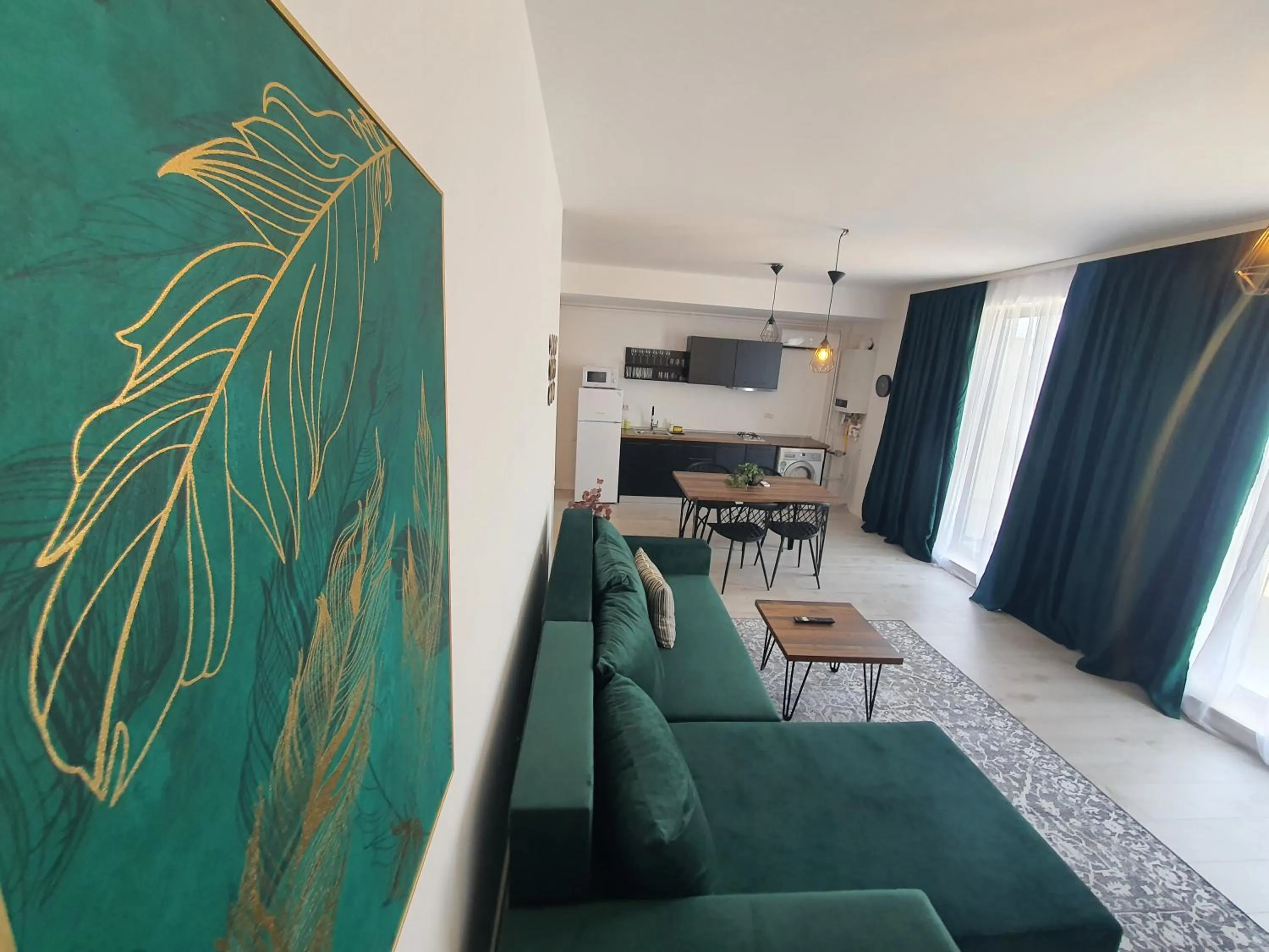 Living room in Grey Residence Apartments