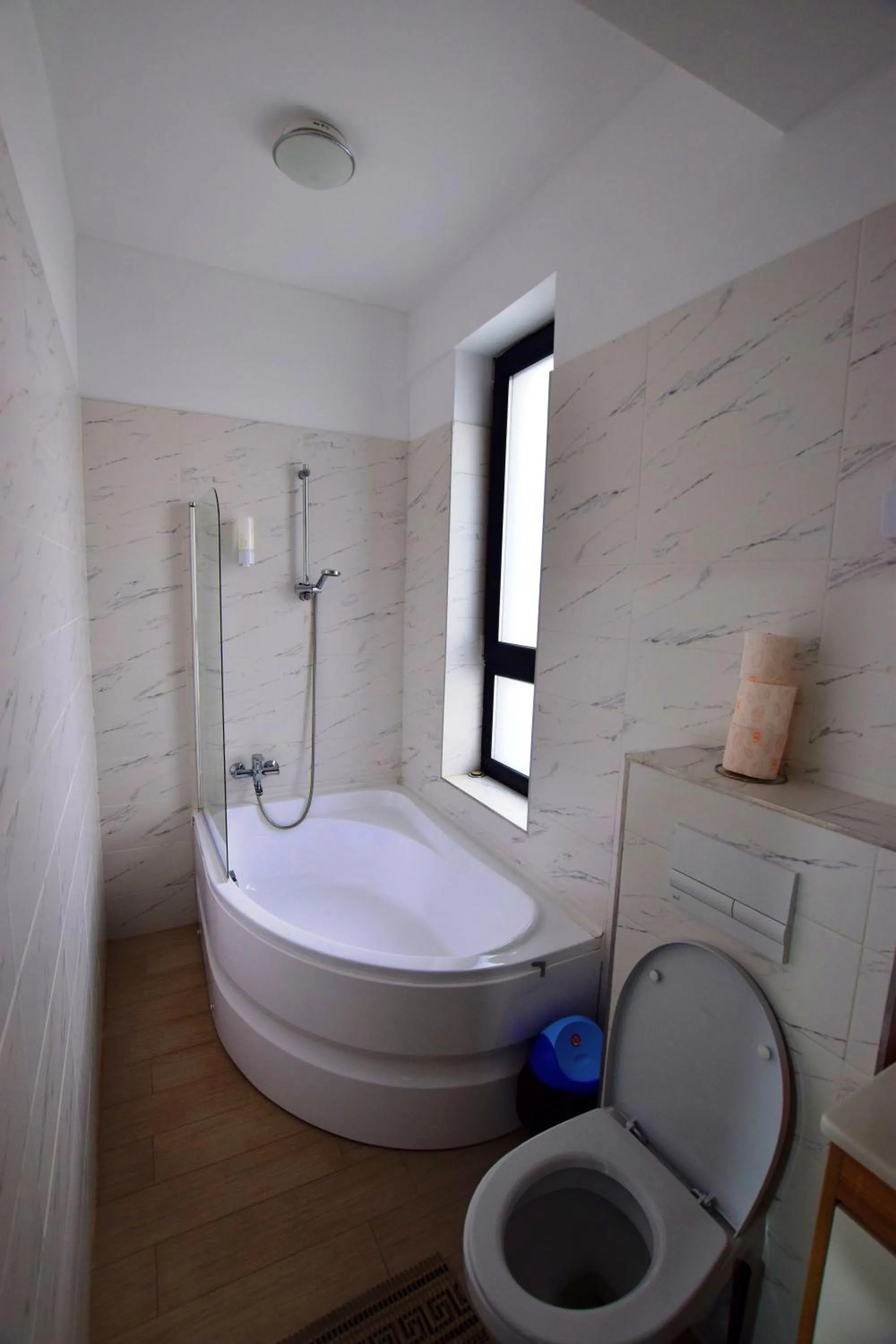 Bathroom in Grey Residence Apartments