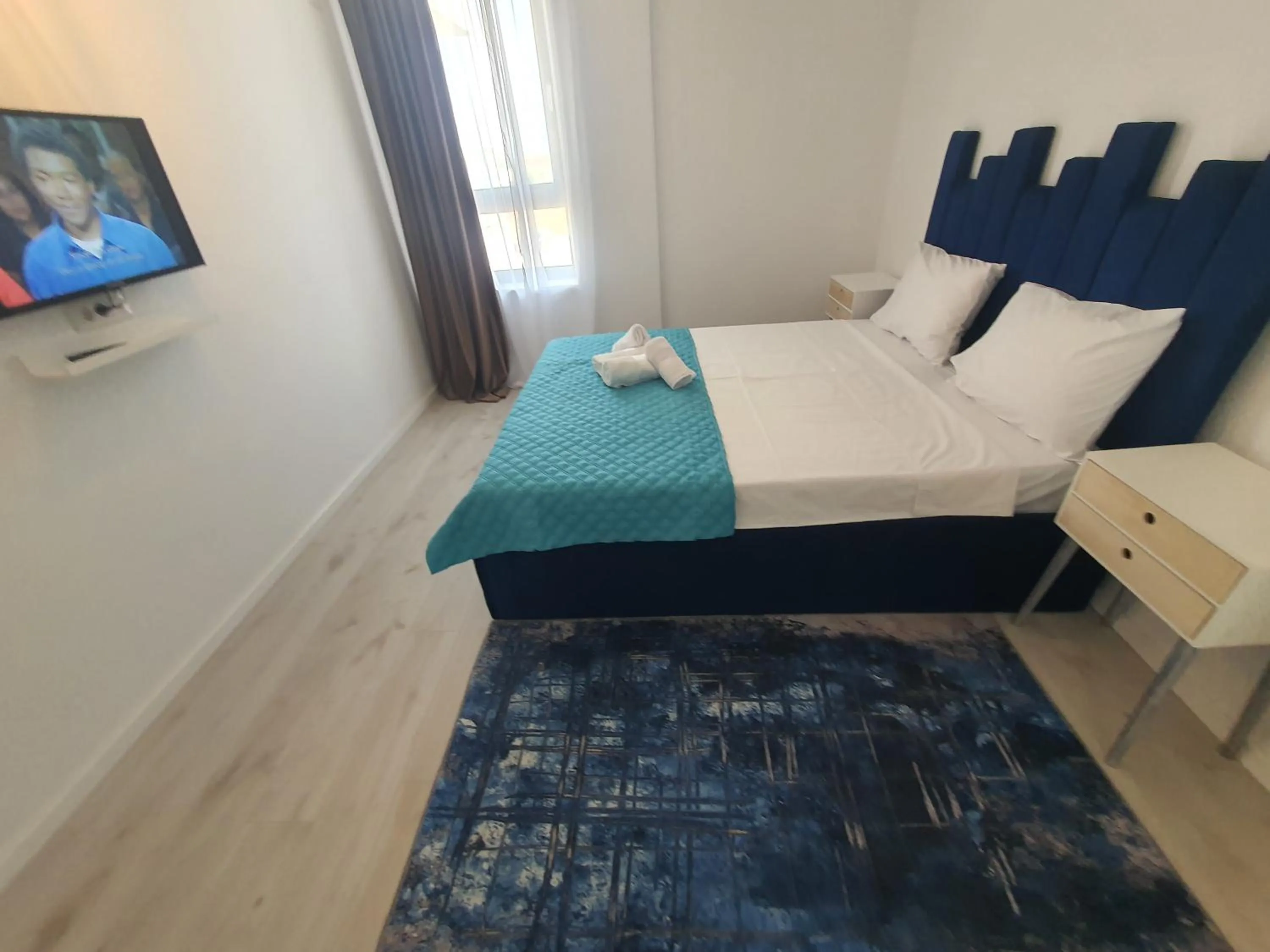 Property building, Bed in Grey Residence Apartments