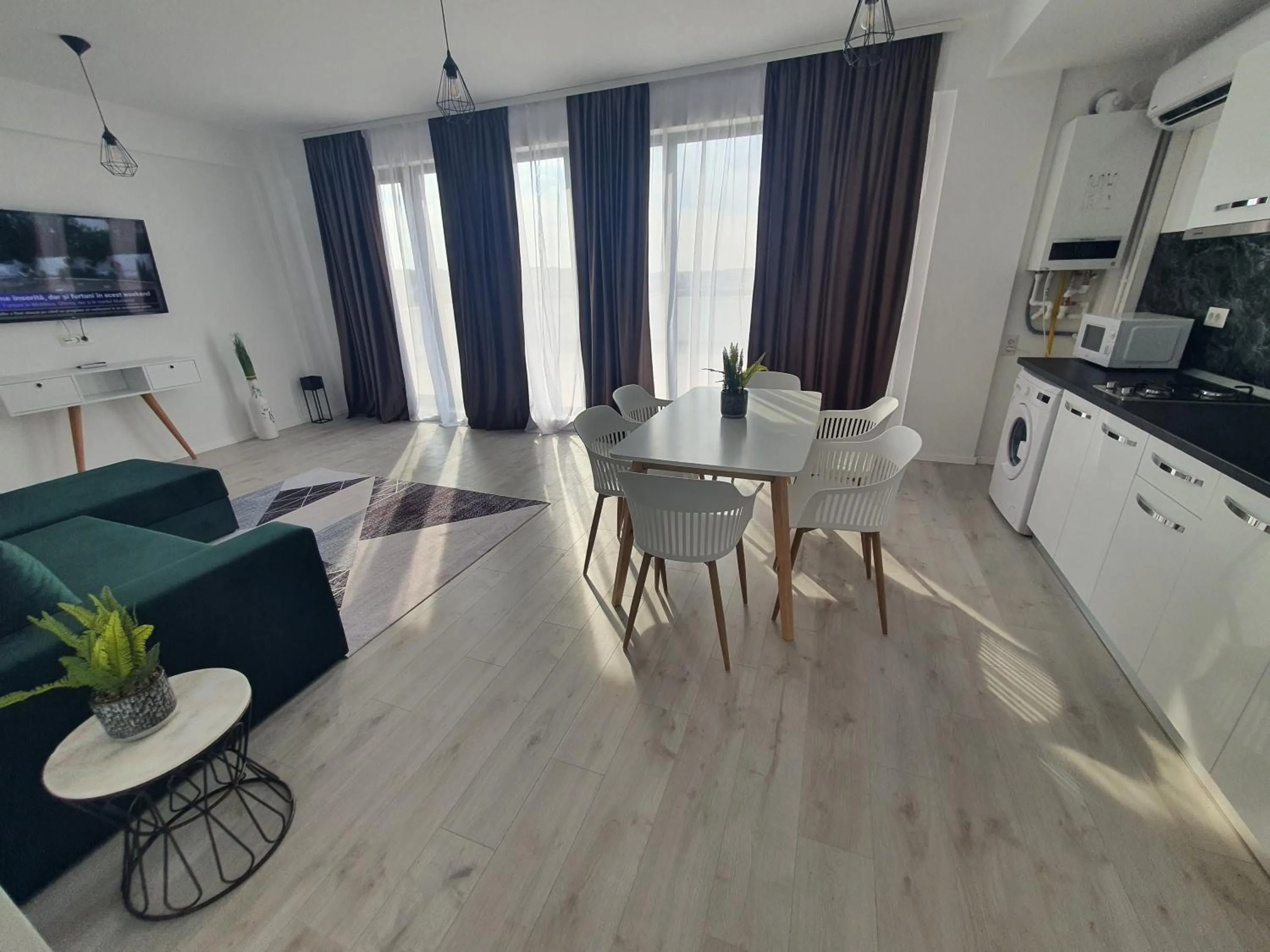 Living room in Grey Residence Apartments