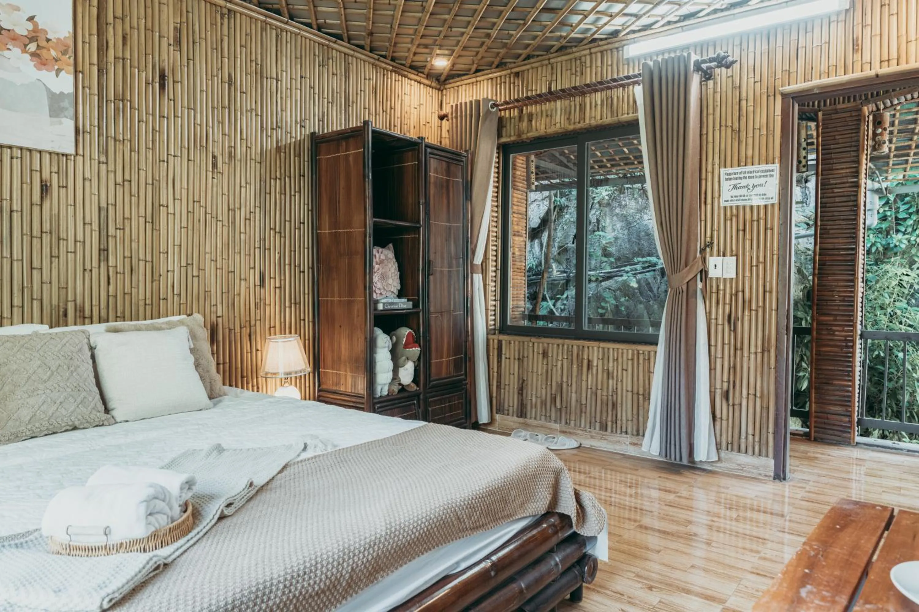 Bed in Bamboo Hill Villa