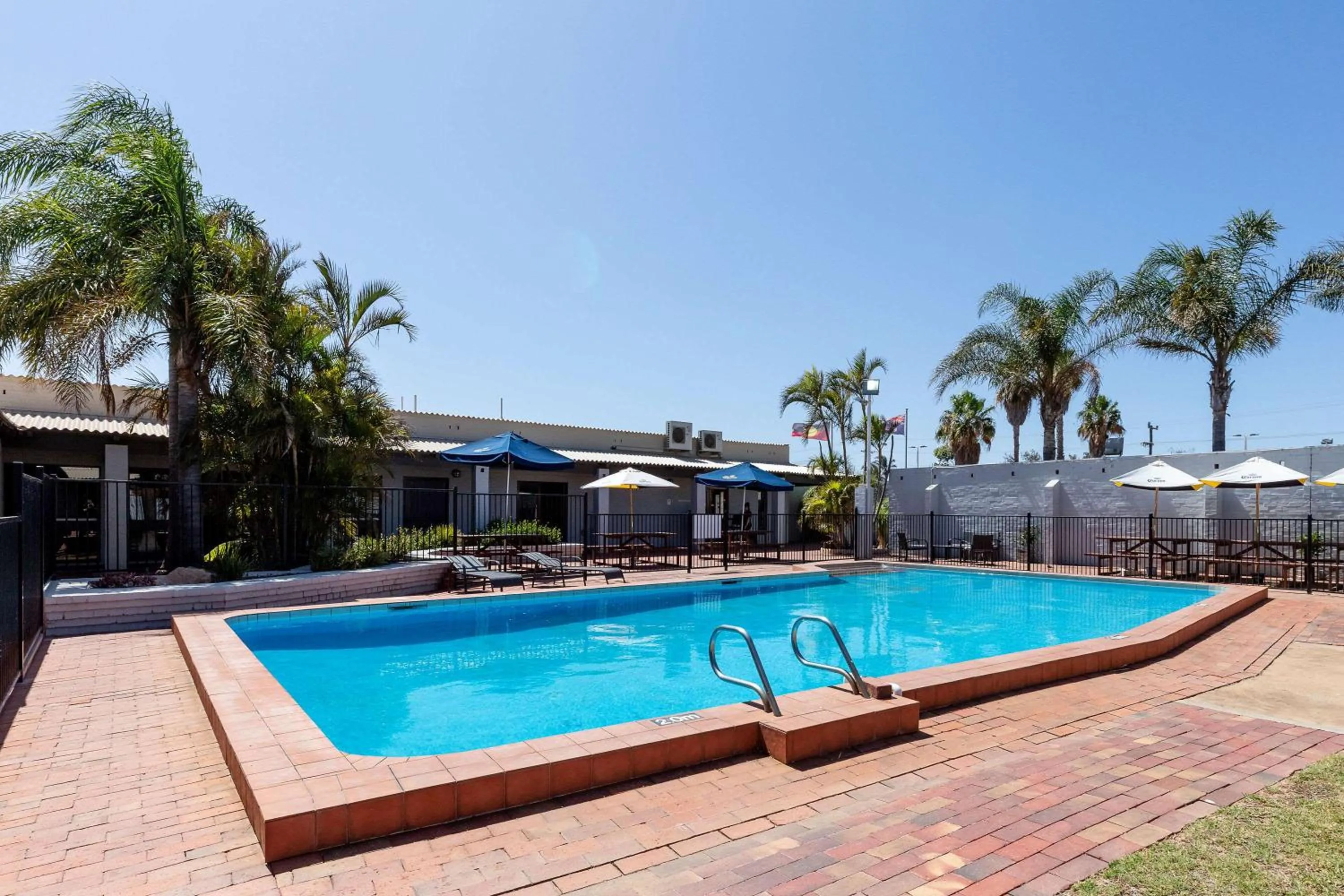 Pool view in Nightcap at Wintersun Hotel