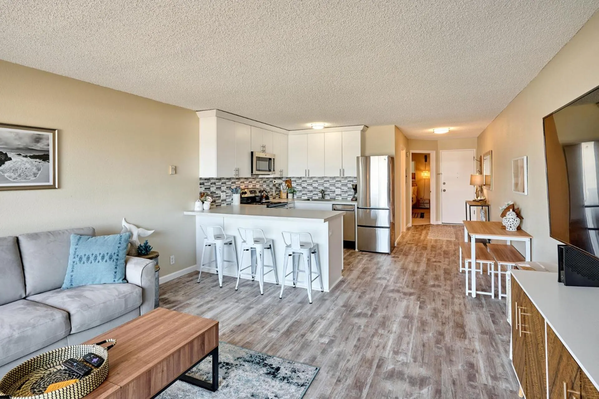 Kitchen or kitchenette in Surftides Plaza Rentals