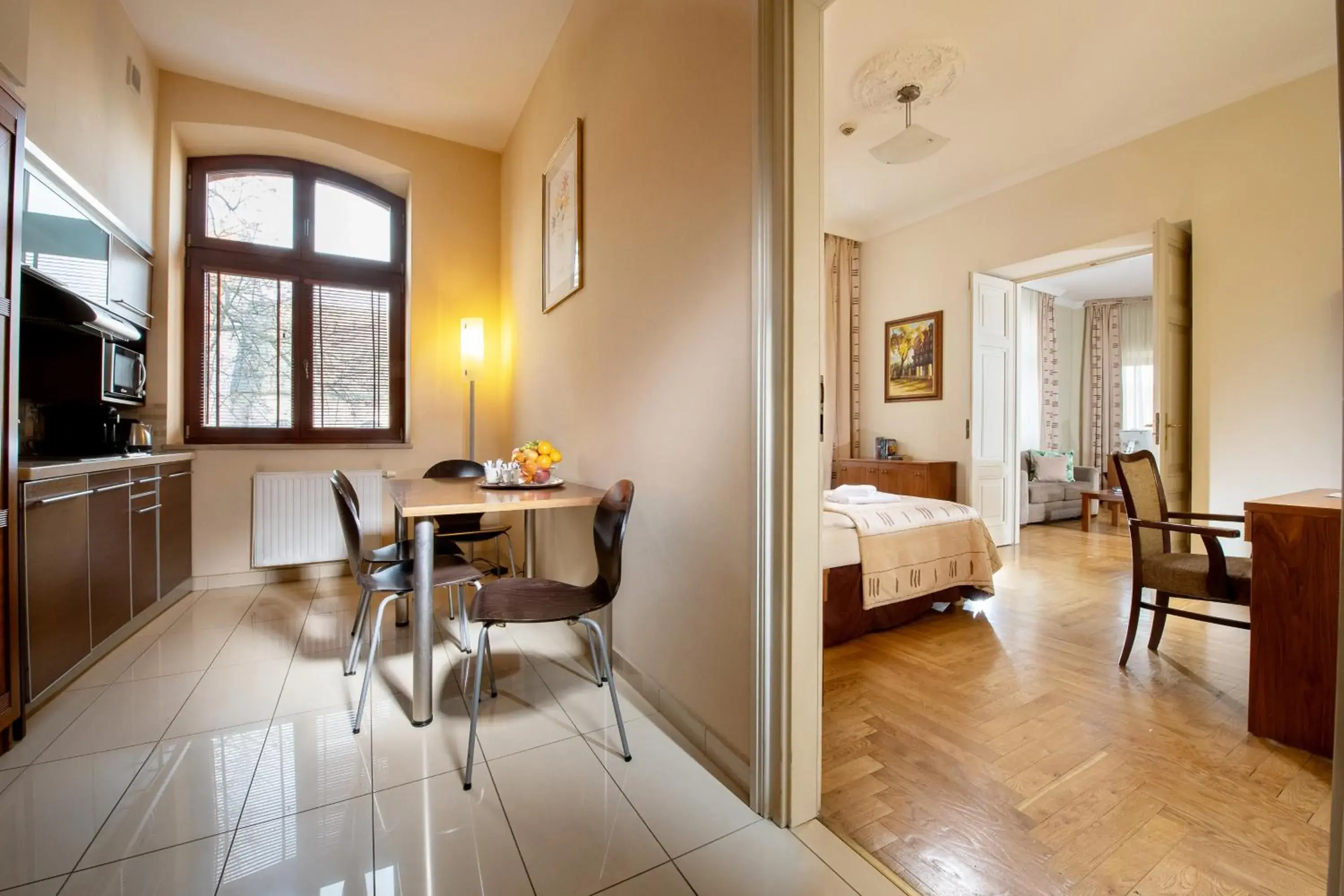 Living room, Bed in Red Brick Apartments Living room, Bed in Red Brick Apartments